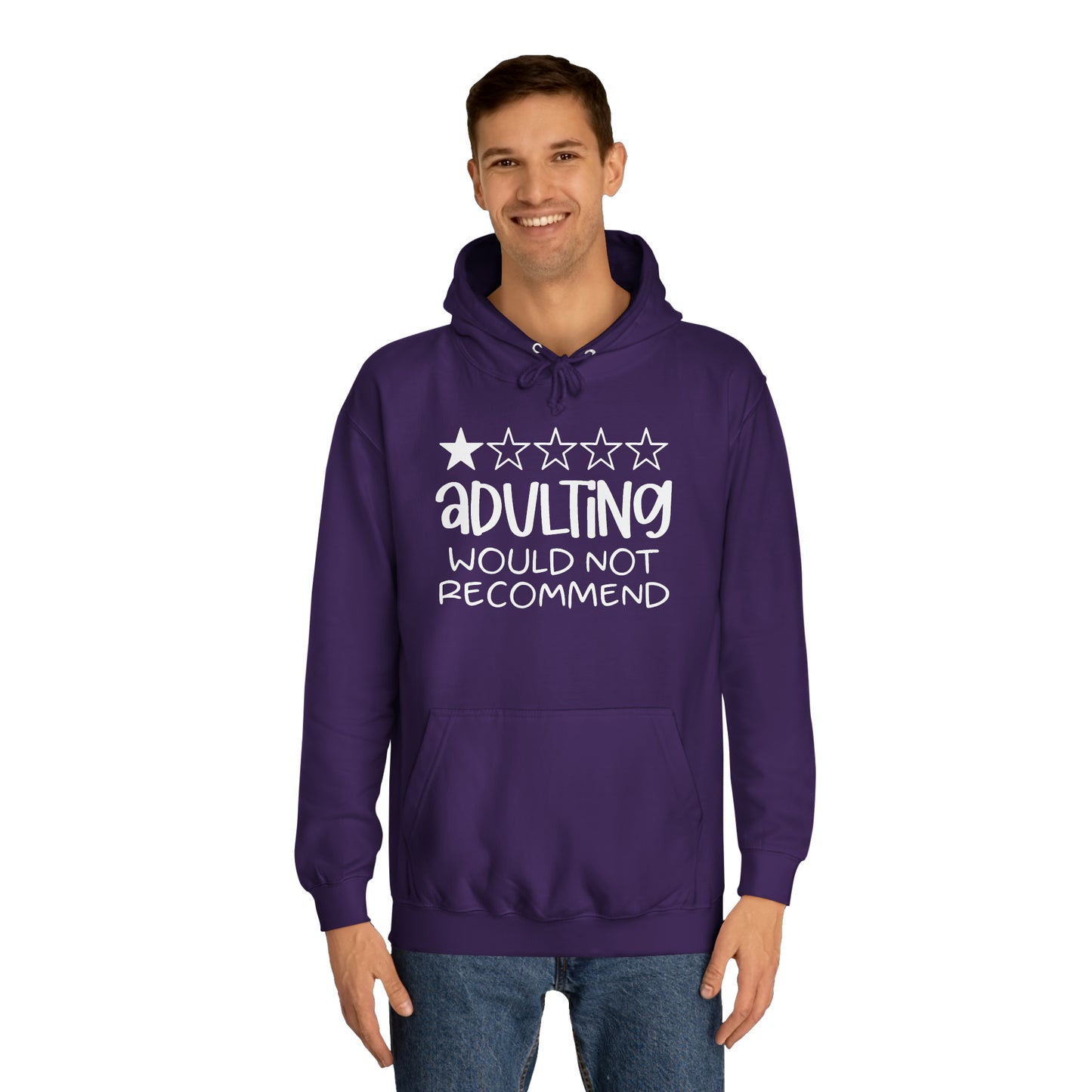 Adulting Hoodie Printify