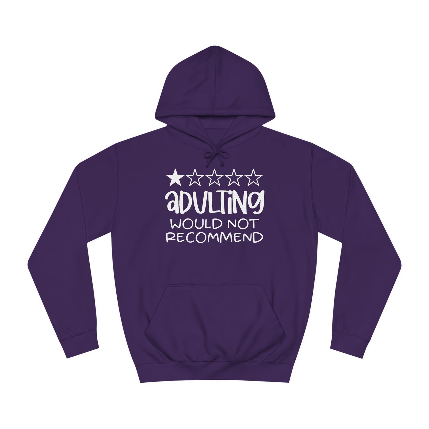 Adulting Hoodie Printify