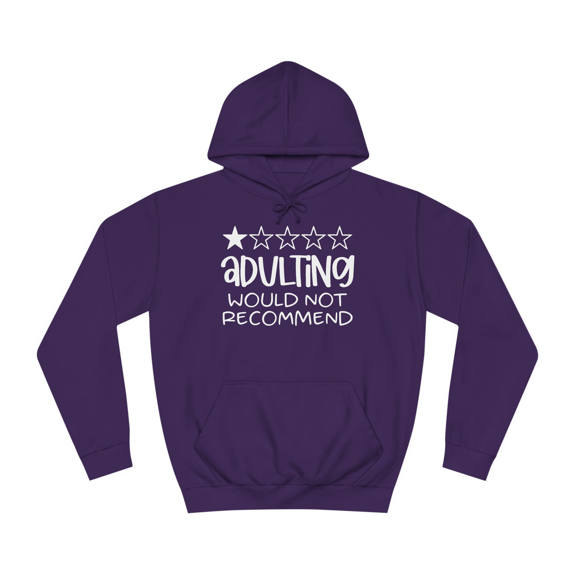 Adulting Hoodie Printify