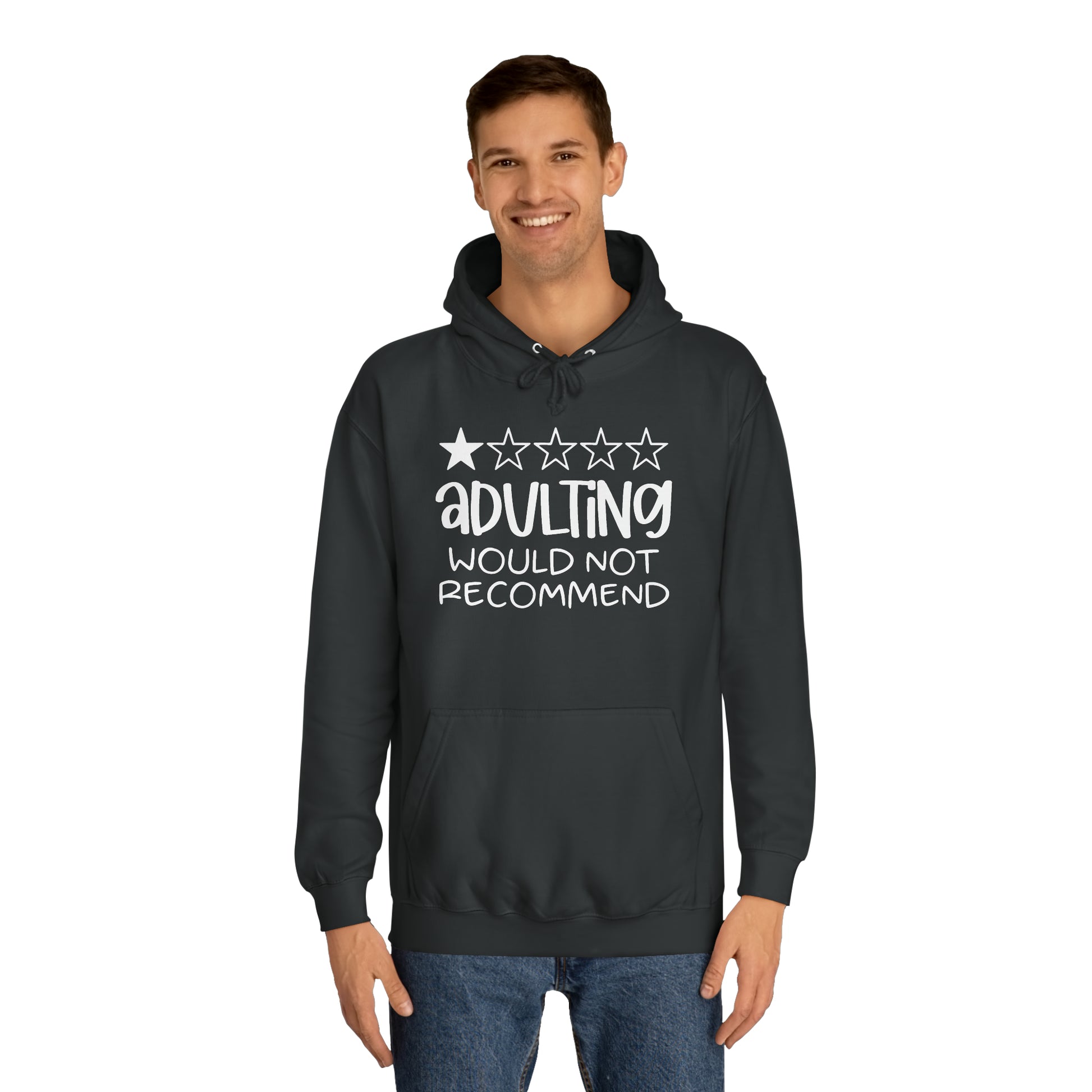 Adulting Hoodie Printify