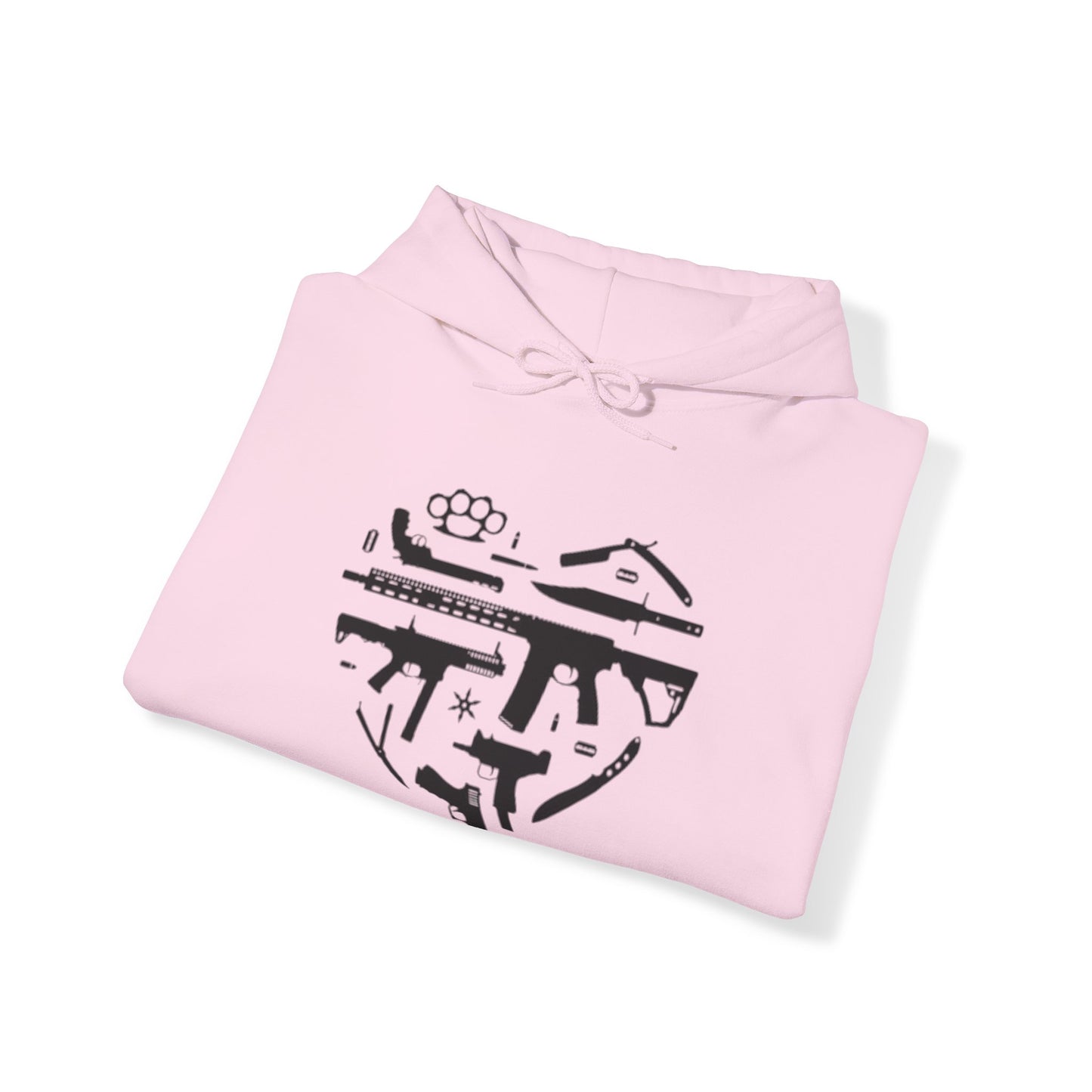 Love Guns Hooded Sweatshirt Printify