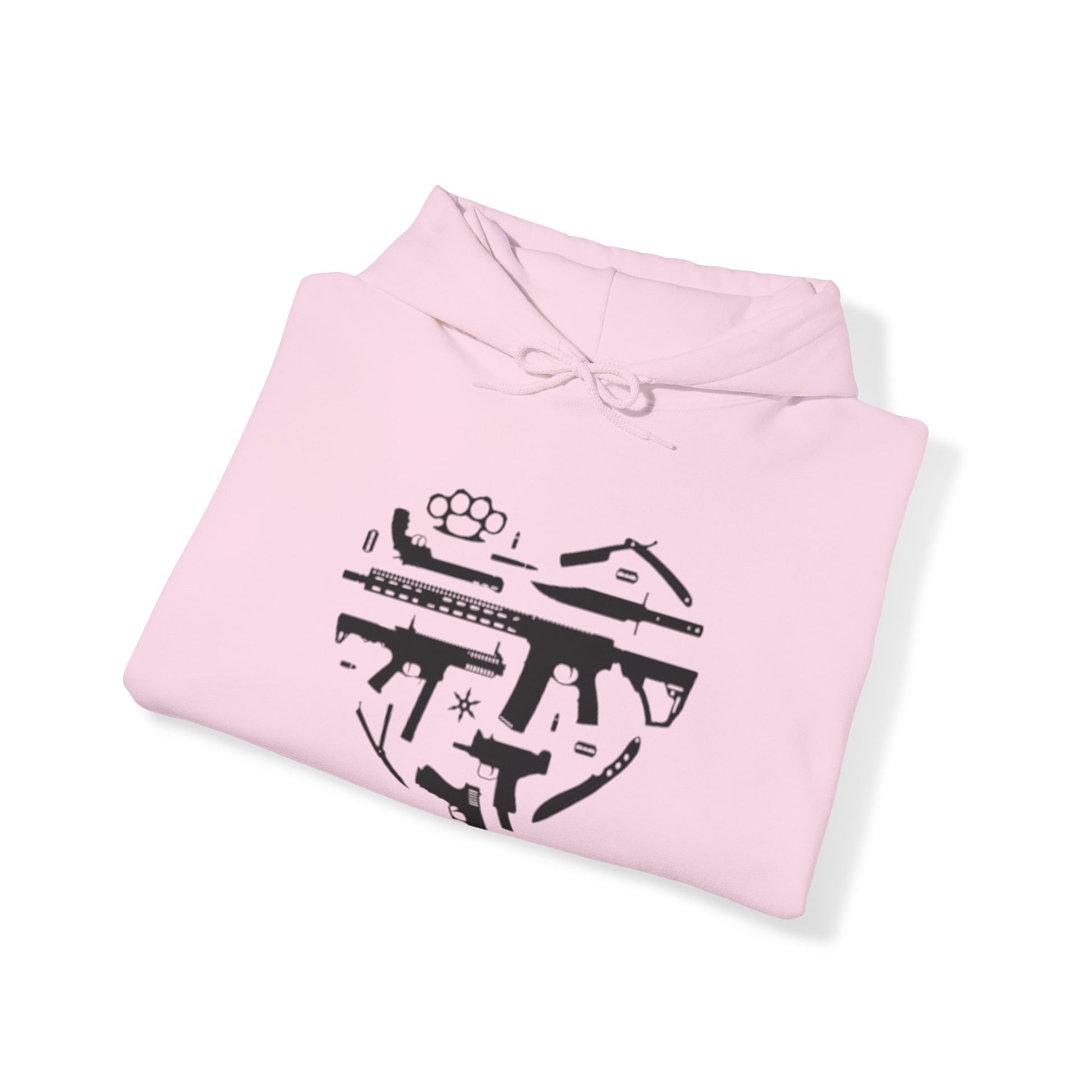 Love Guns Hooded Sweatshirt Printify