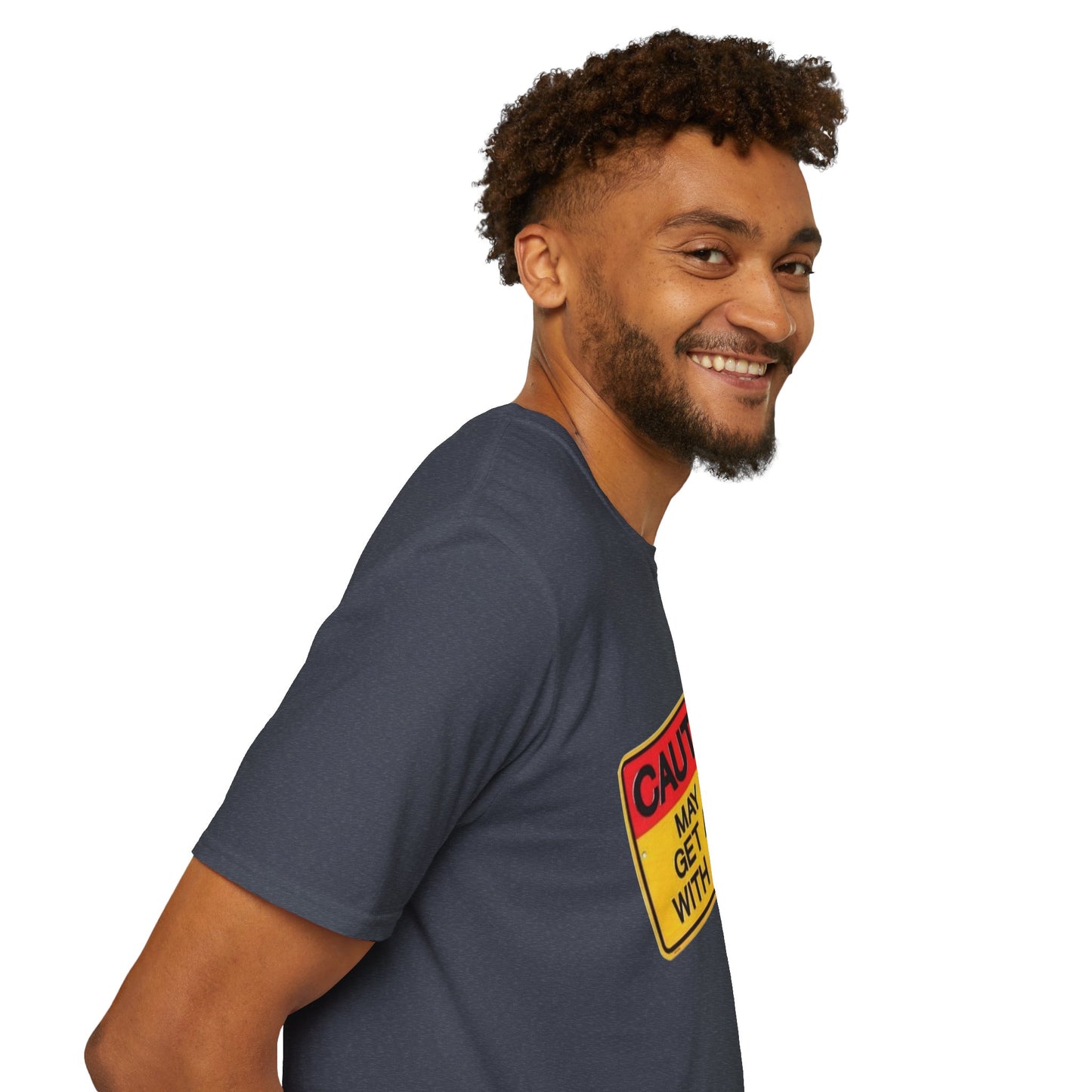 Caution T-Shirt Printify