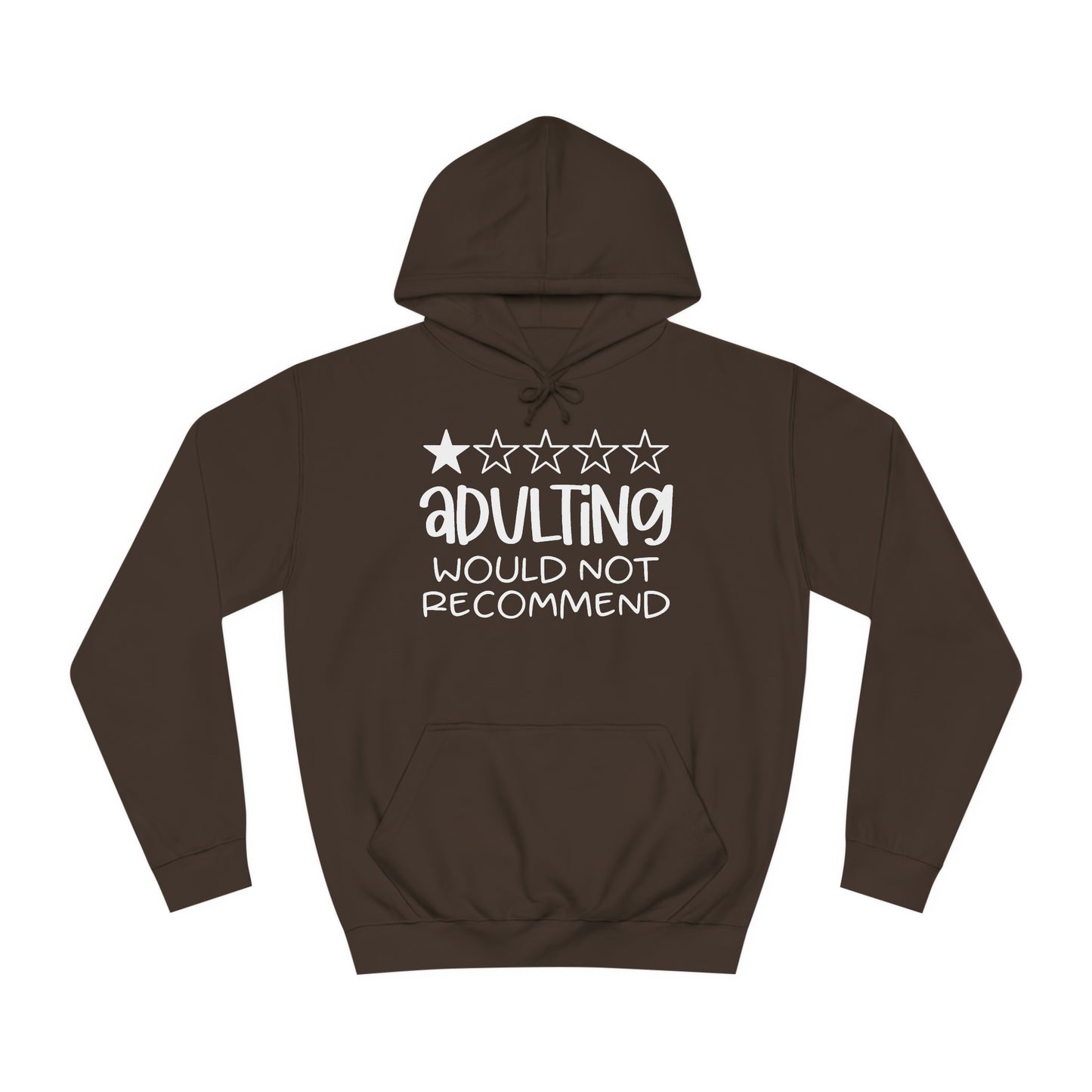 Adulting Hoodie Printify