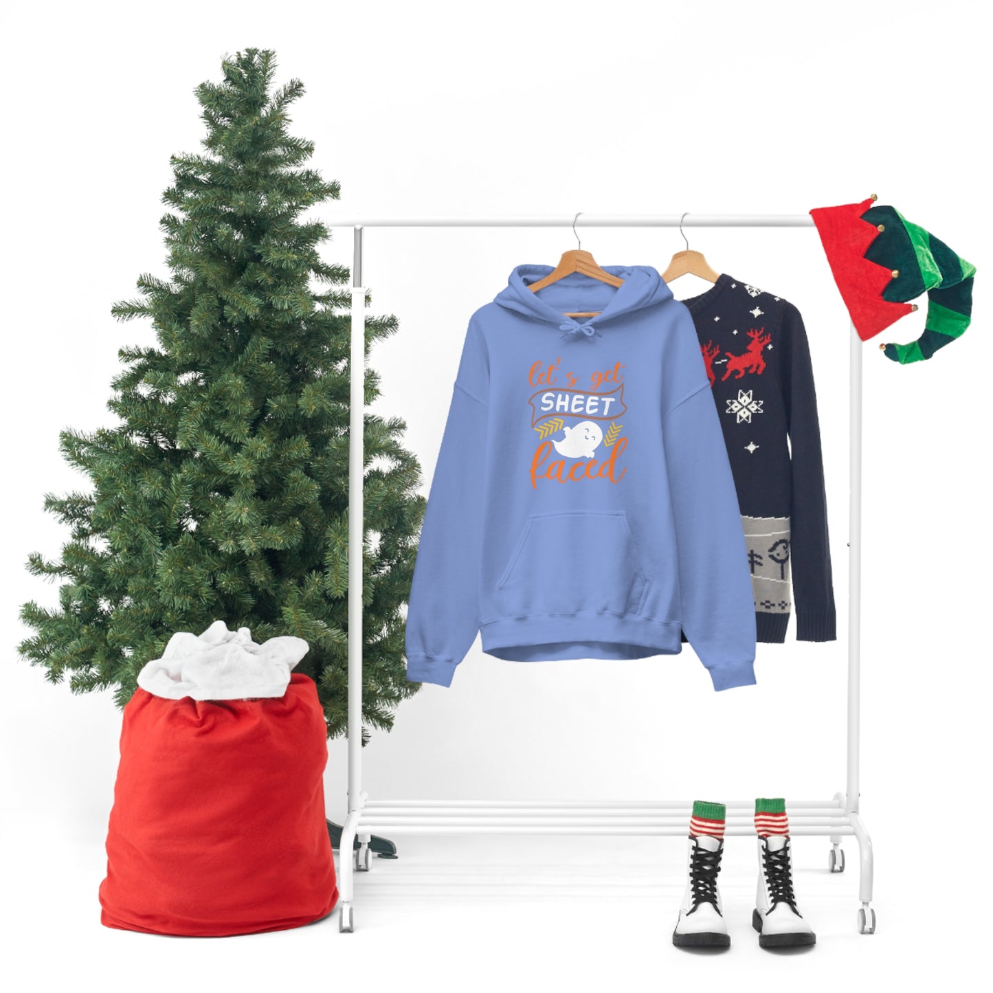 Let's Get Sheet Faced Hooded Sweatshirt