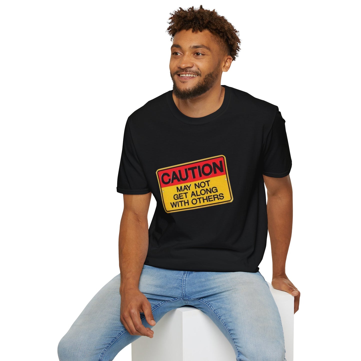 Caution T-Shirt Printify