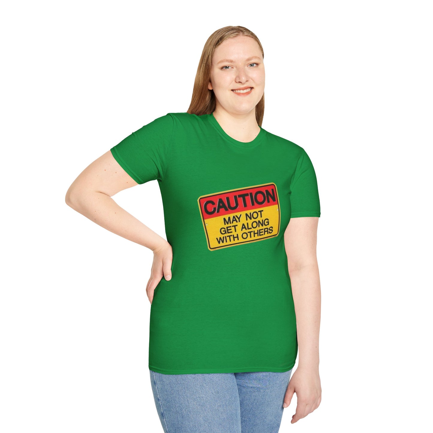 Caution T-Shirt Printify