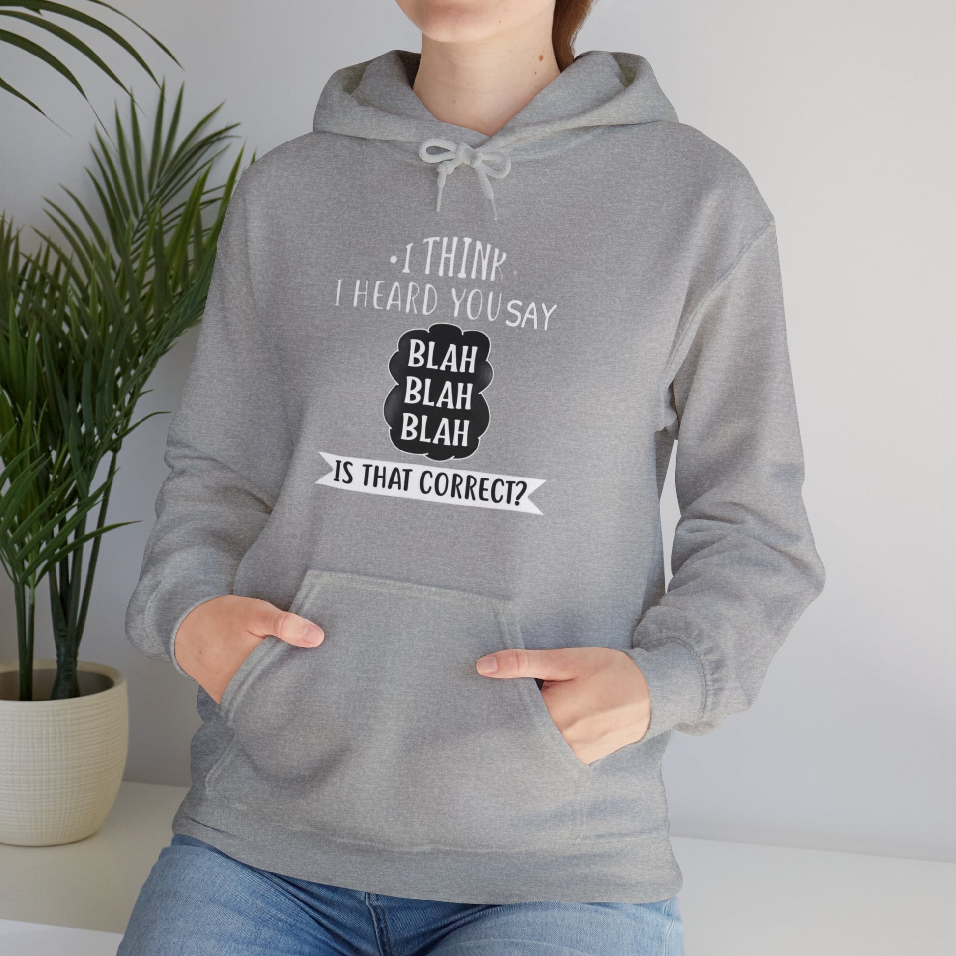 Bla Bla Bla Hoodie Sweatshirt Printify