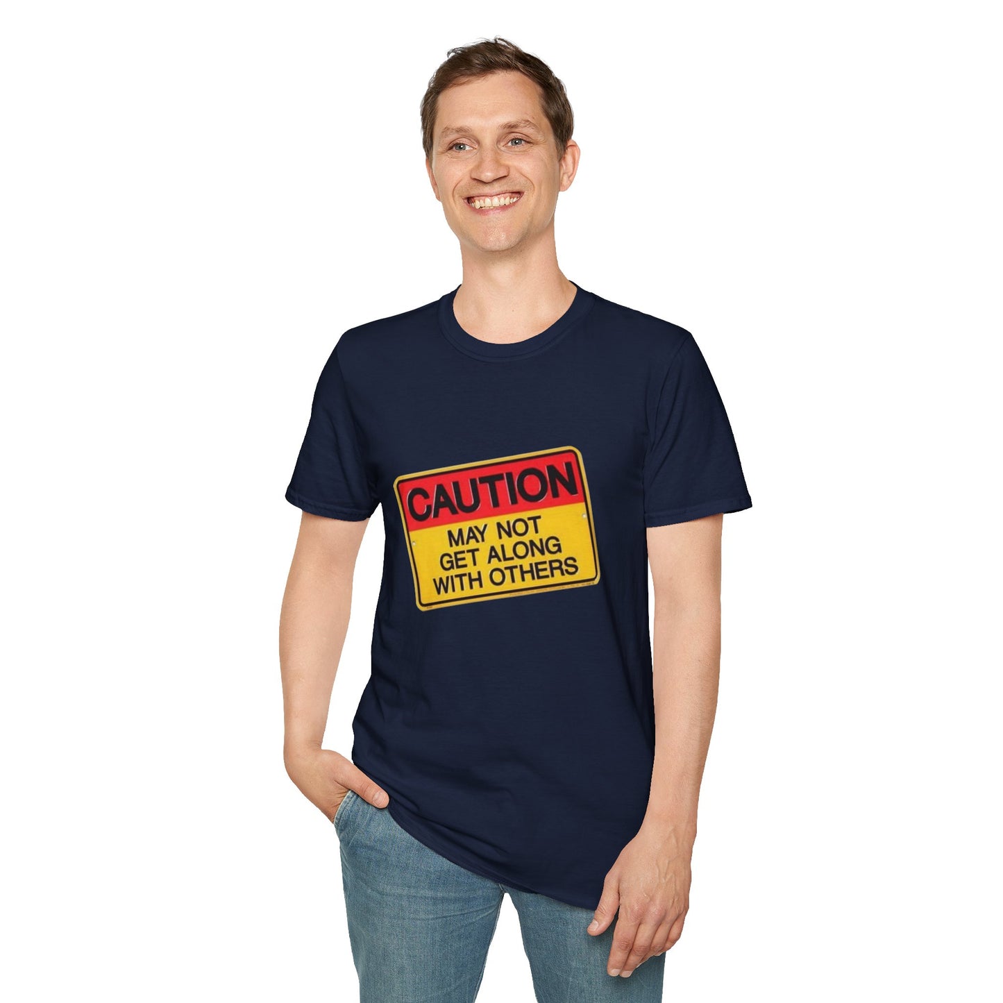 Caution T-Shirt Printify