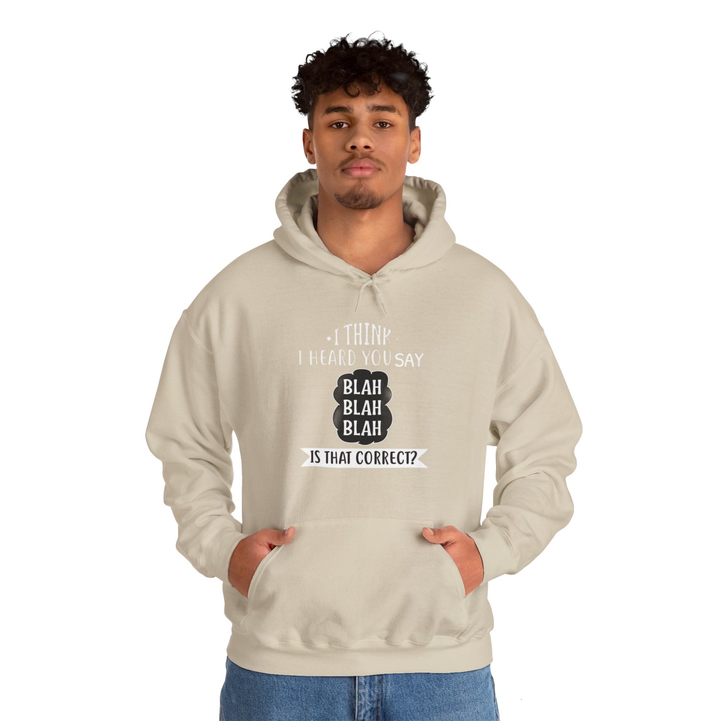 Bla Bla Bla Hoodie Sweatshirt Printify