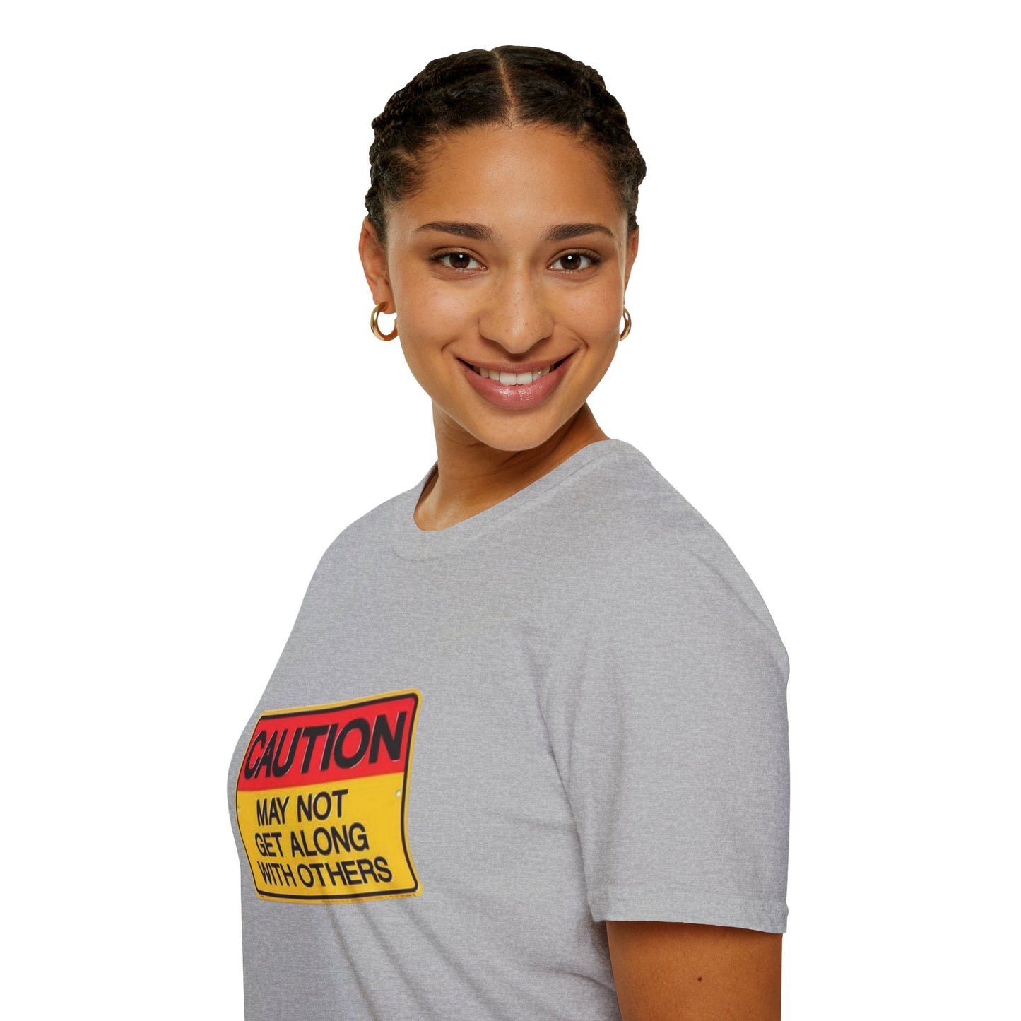 Caution T-Shirt Printify