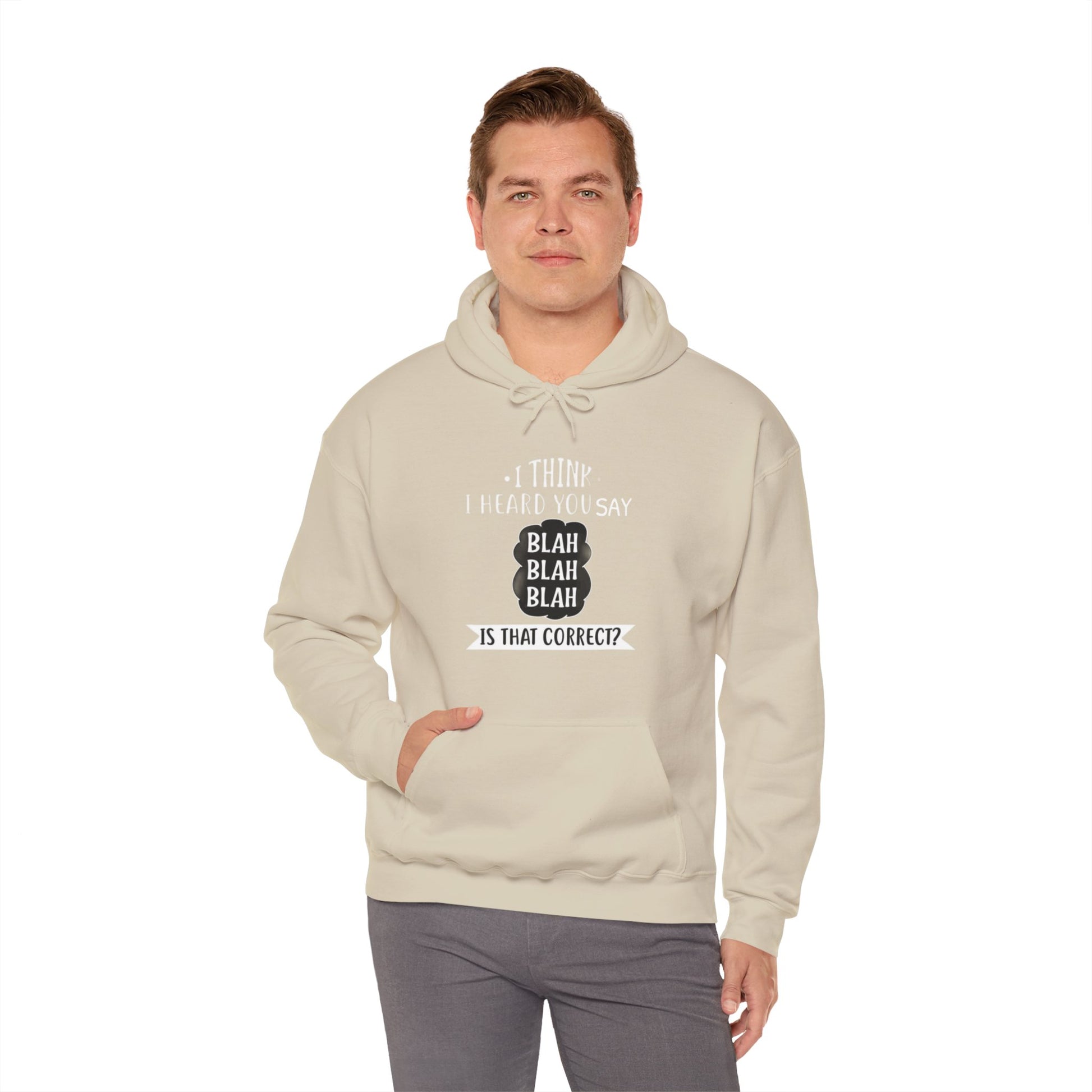 Bla Bla Bla Hoodie Sweatshirt Printify