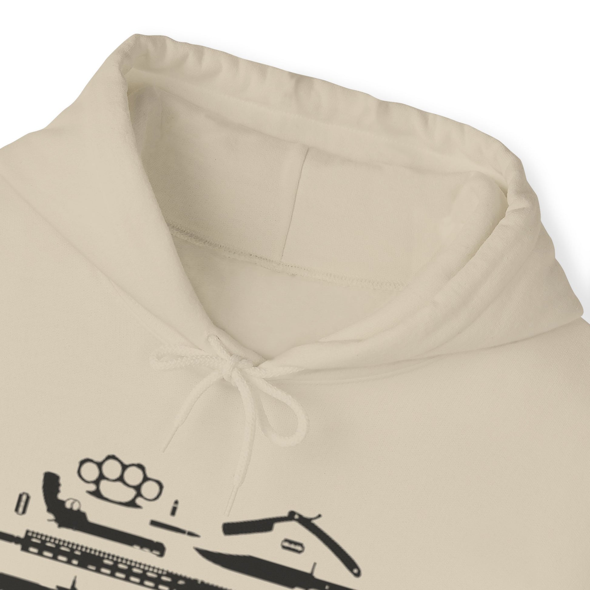 Love Guns Hooded Sweatshirt Printify