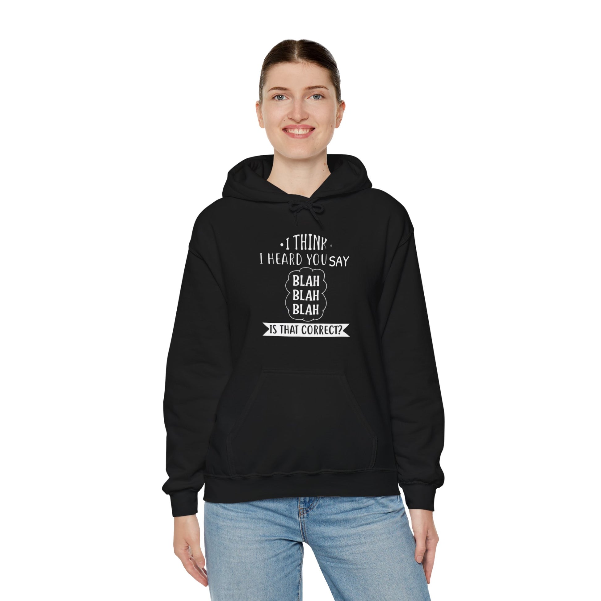 Bla Bla Bla Hoodie Sweatshirt Printify