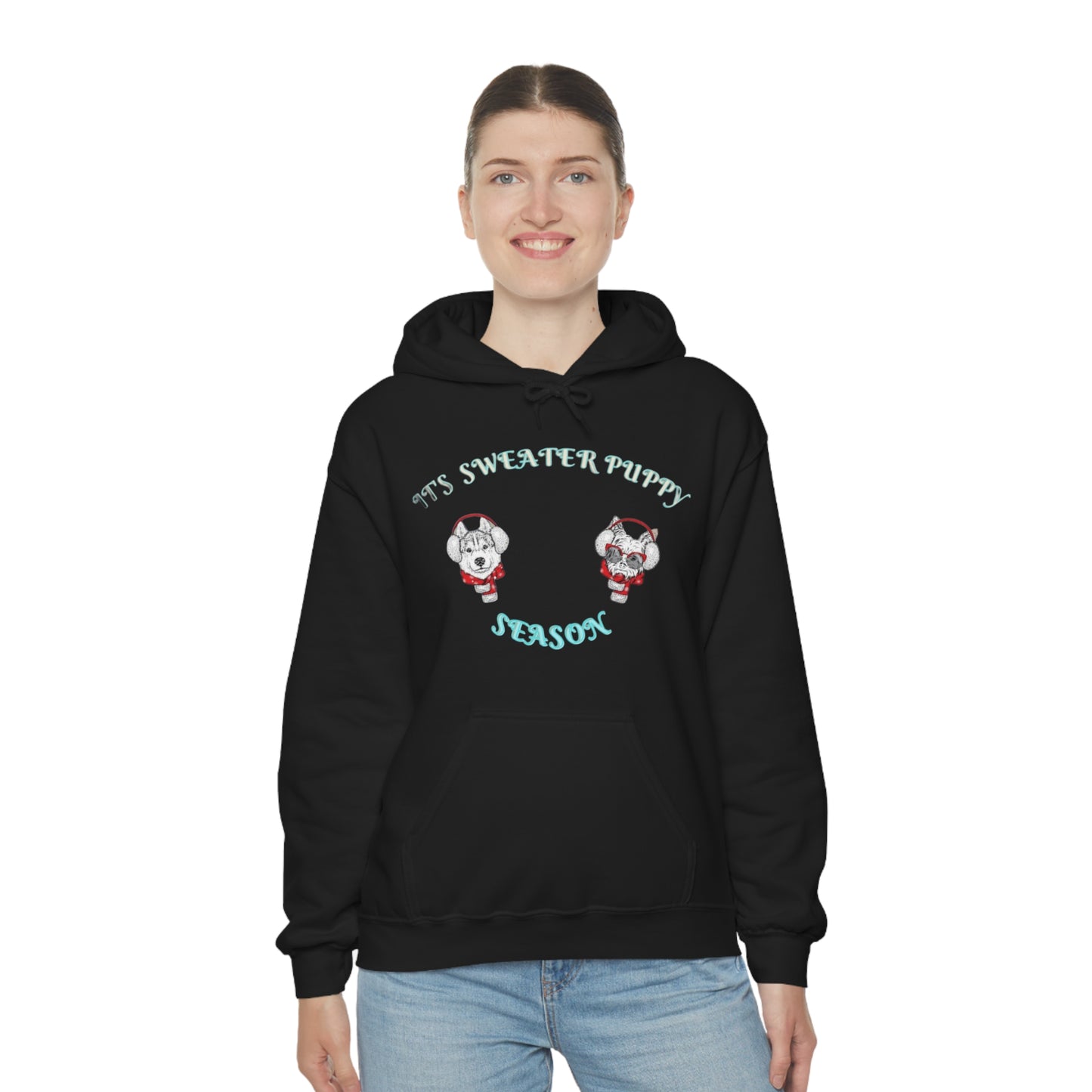 Sweater Puppy Season Hooded Sweatshirt