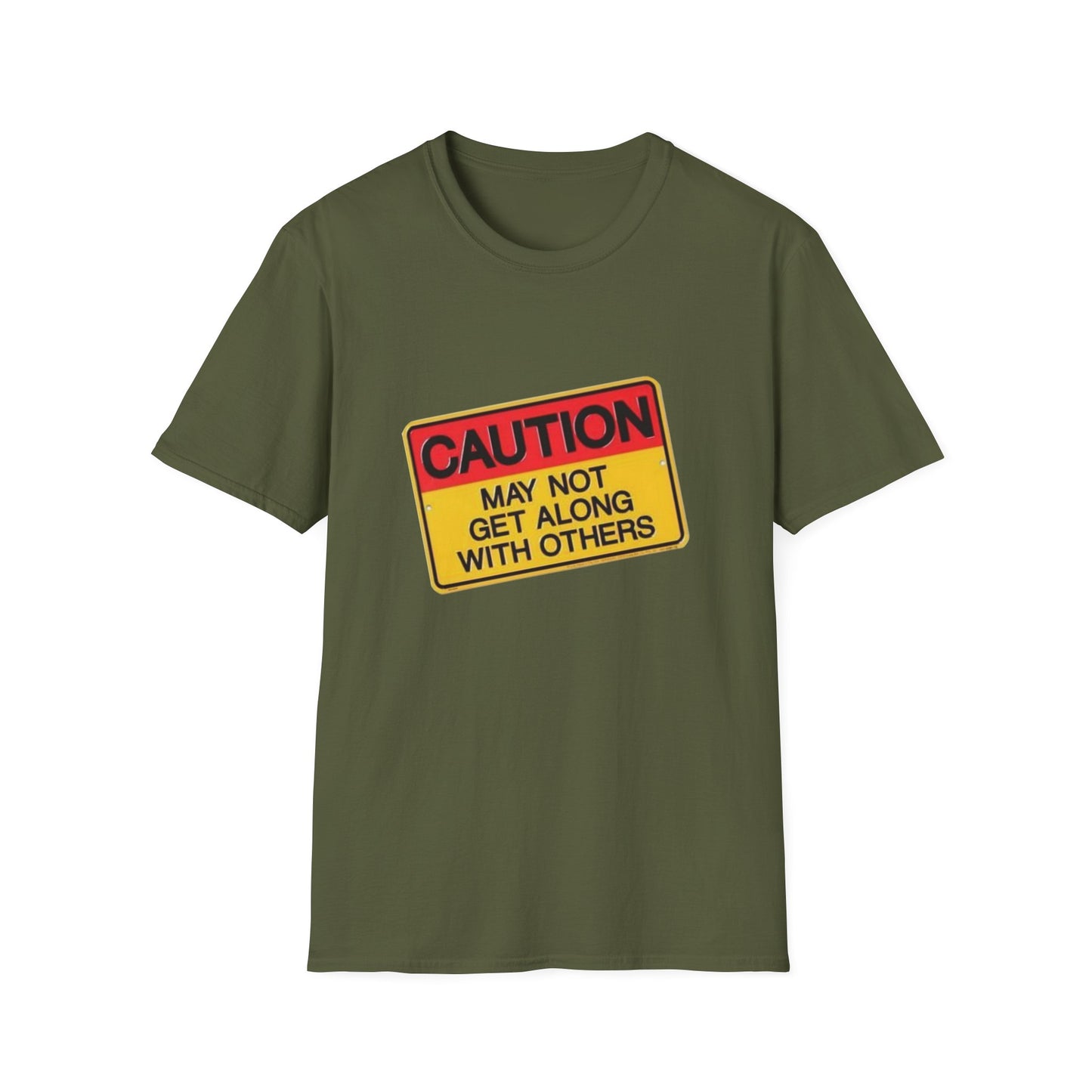 Caution T-Shirt Printify