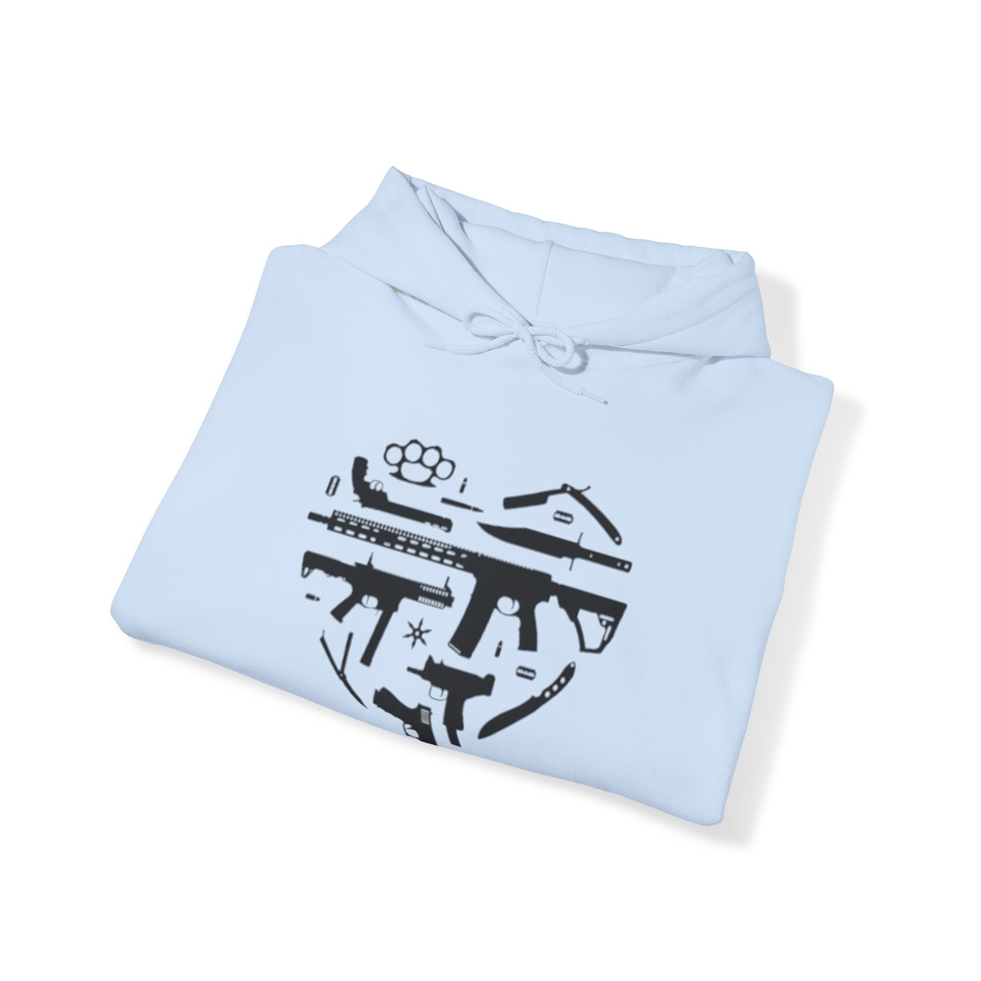 Love Guns Hooded Sweatshirt Printify