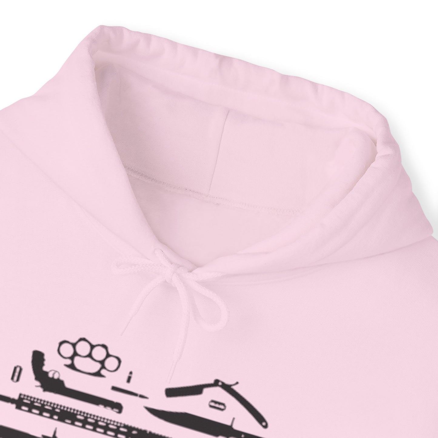 Love Guns Hooded Sweatshirt Printify