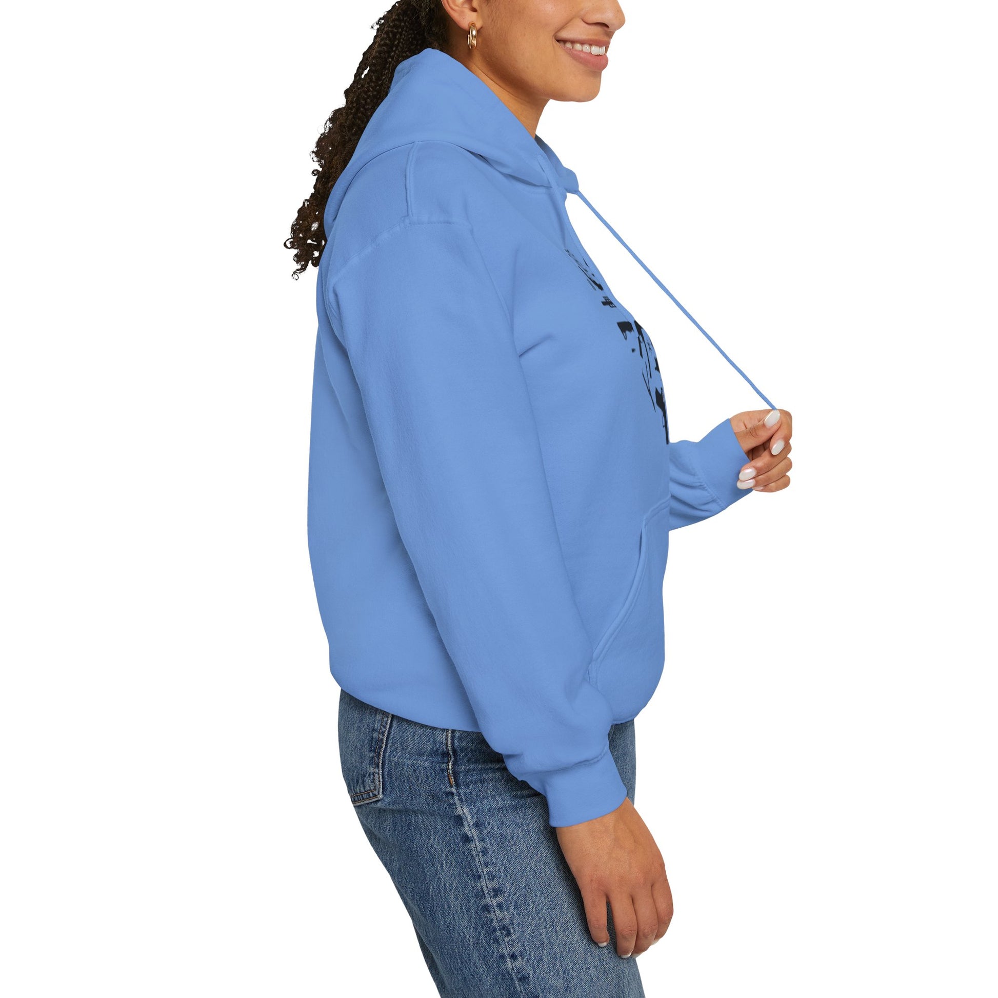 Love Guns Hooded Sweatshirt Printify