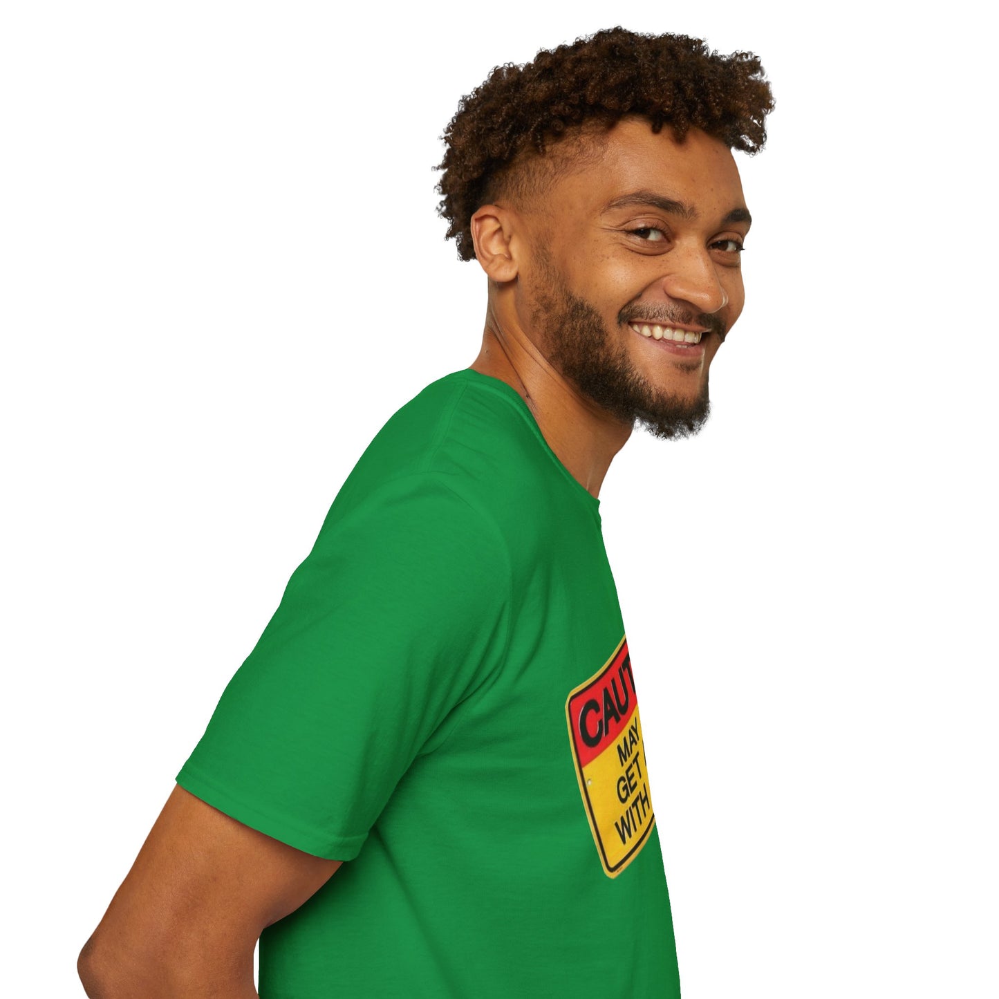 Caution T-Shirt Printify