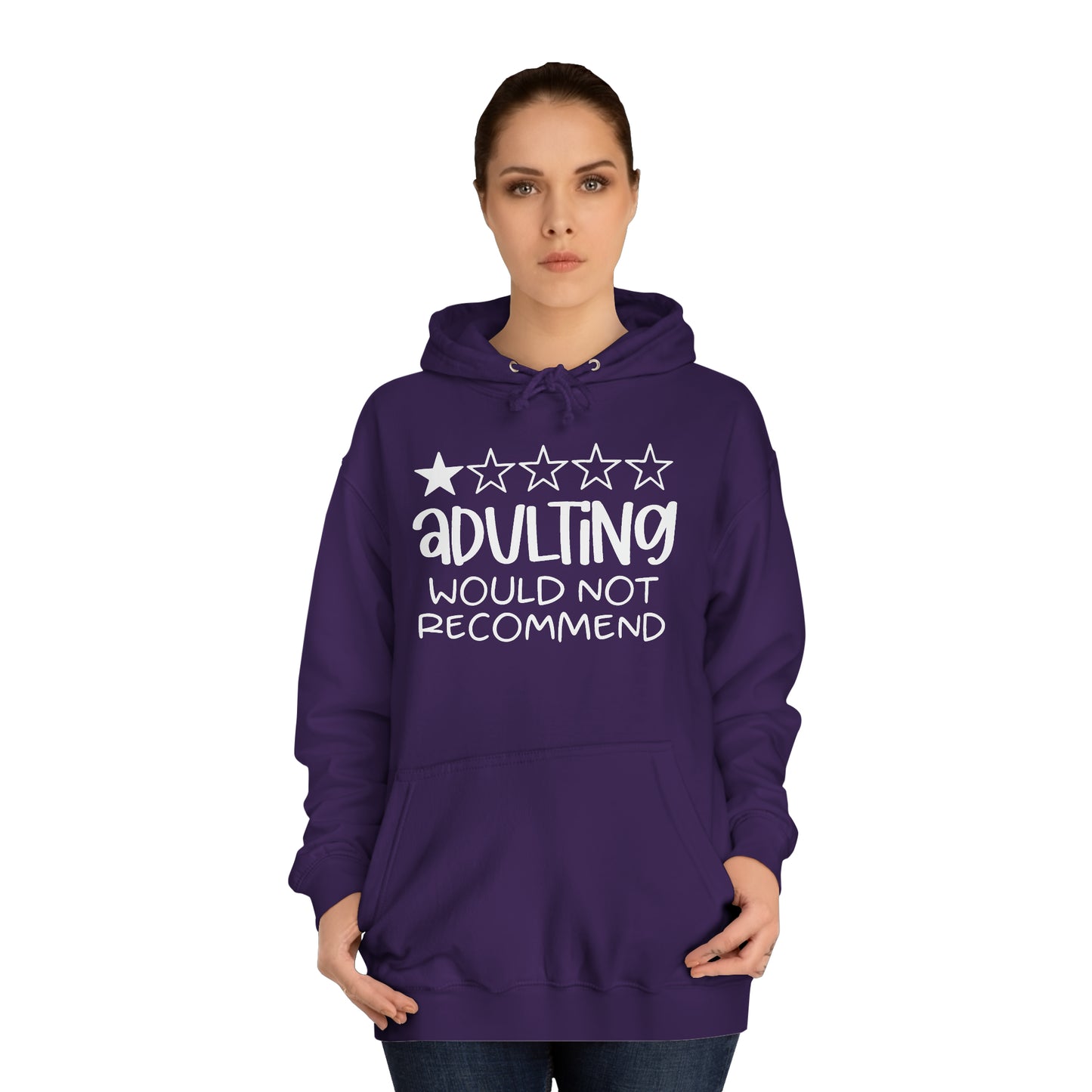 Adulting Hoodie Printify