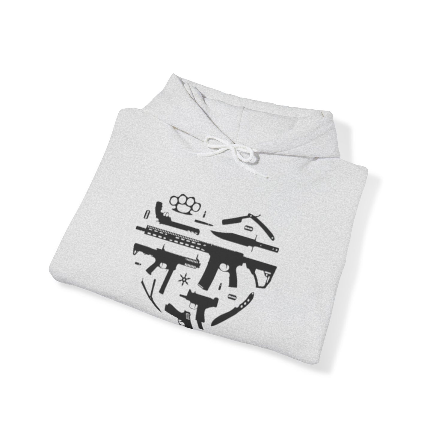 Love Guns Hooded Sweatshirt Printify