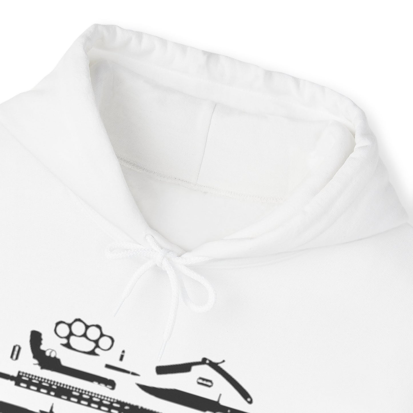 Love Guns Hooded Sweatshirt Printify