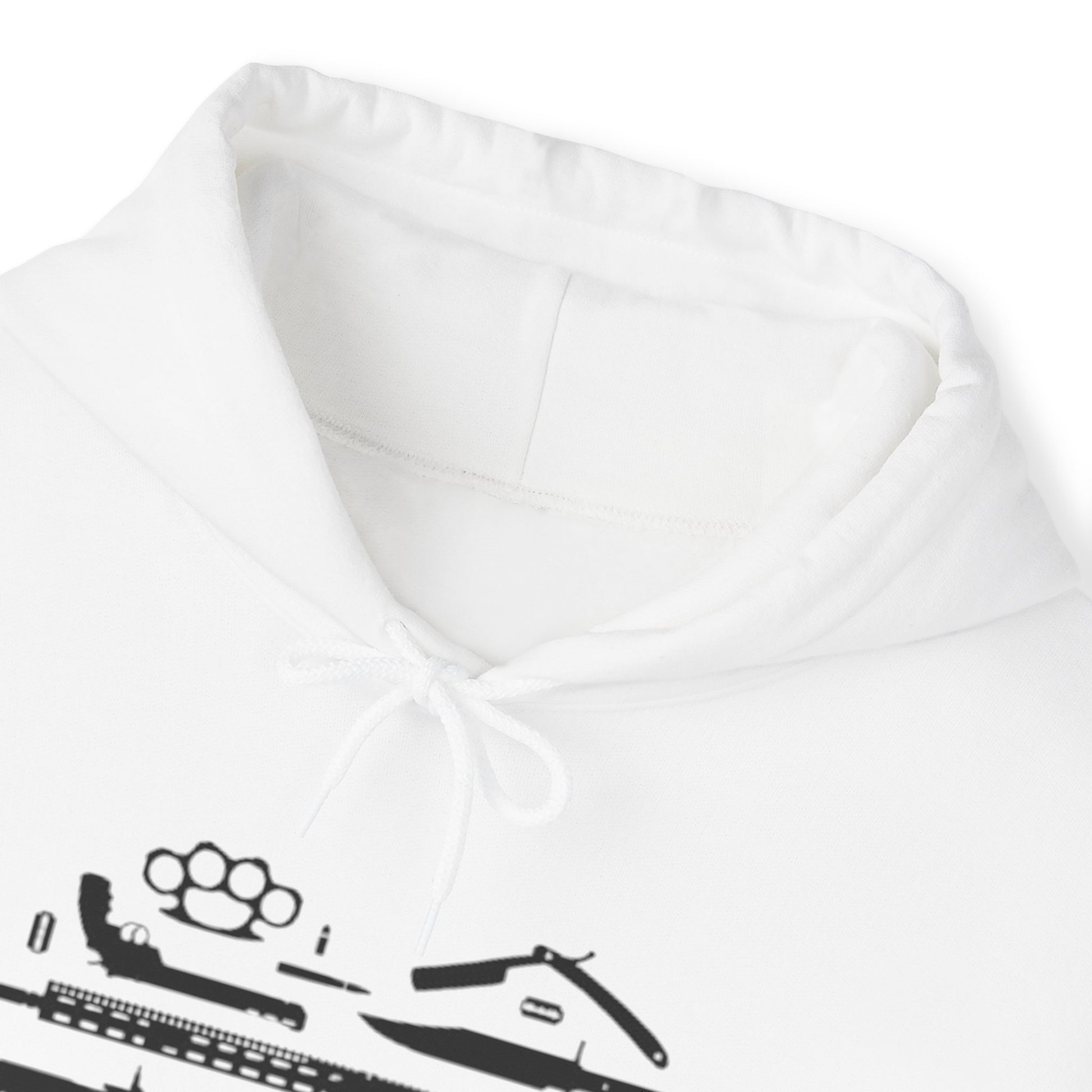 Love Guns Hooded Sweatshirt Printify