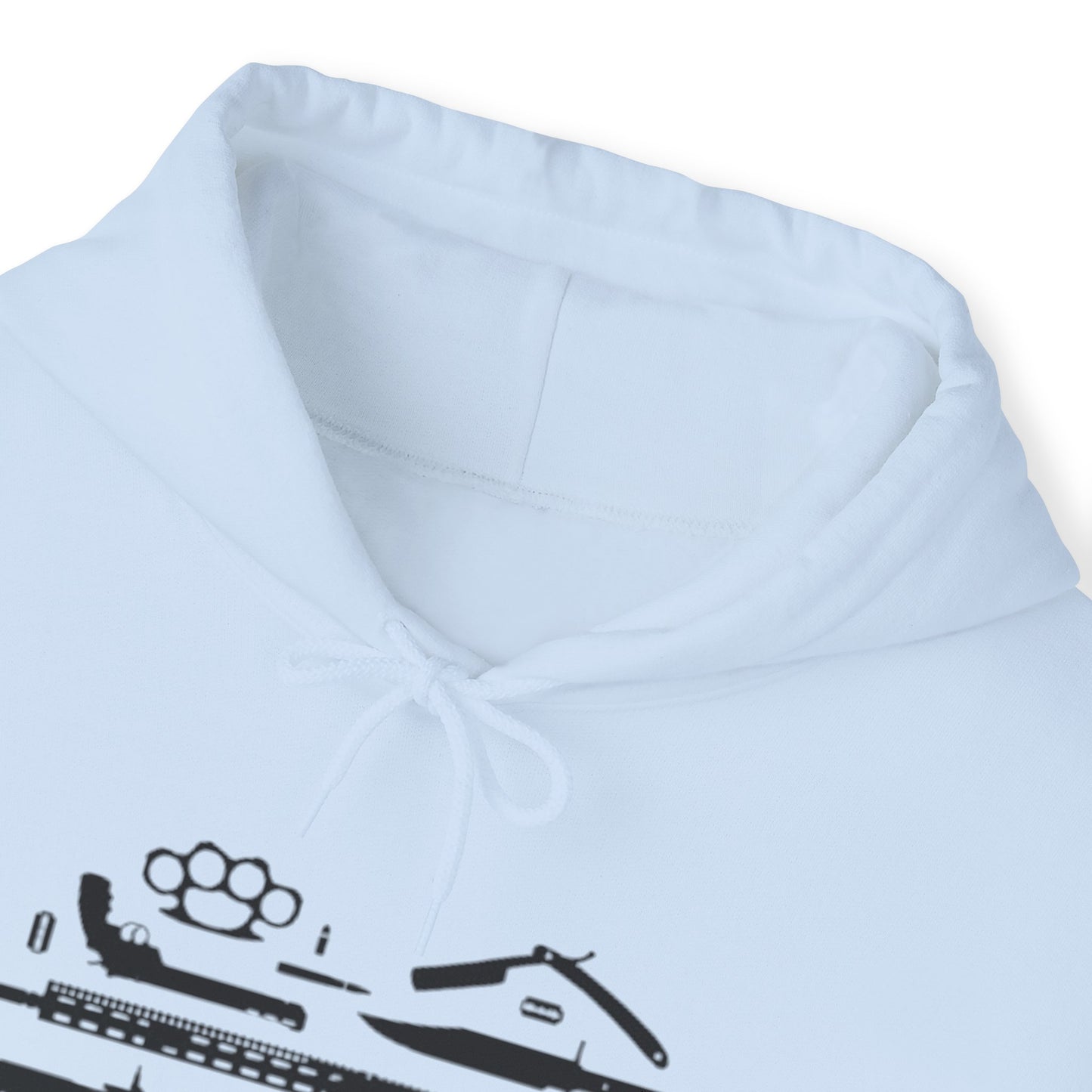 Love Guns Hooded Sweatshirt Printify