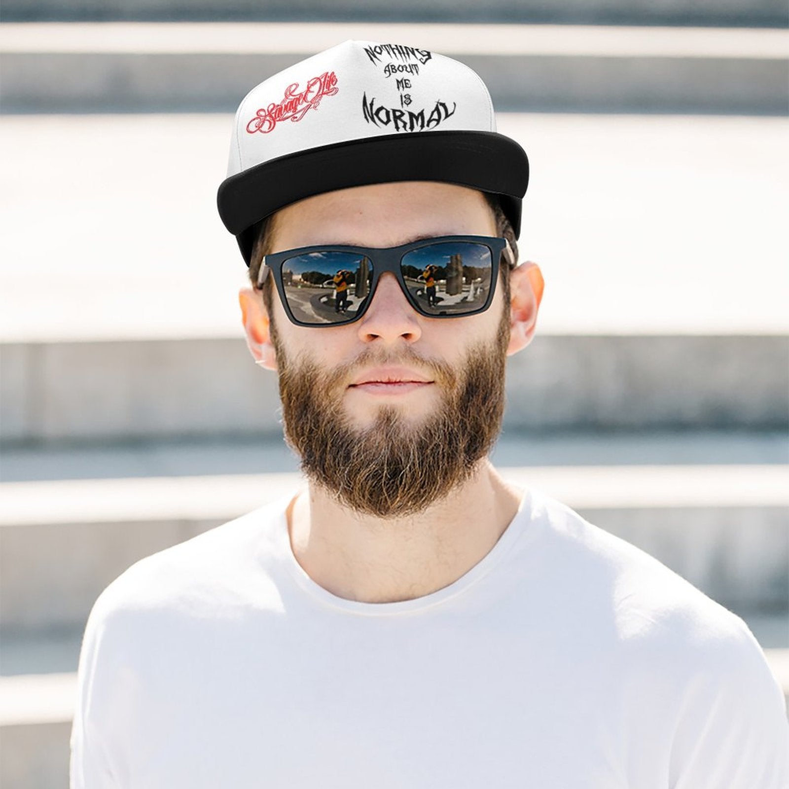 Savage Life Flat Brim Hat SALE-Personal Design