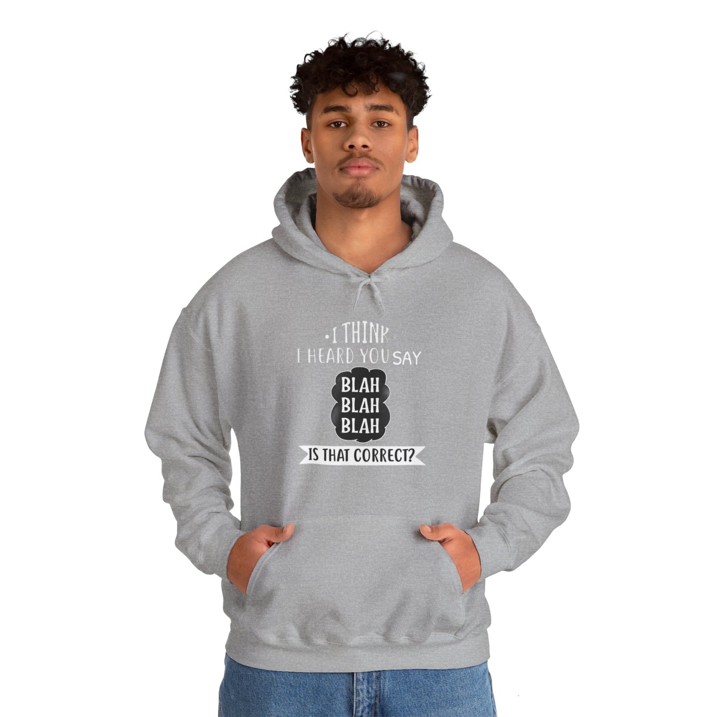 Bla Bla Bla Hoodie Sweatshirt Printify