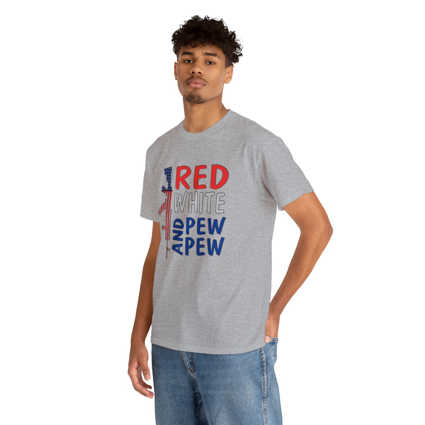 Red, White, and Pew Pew Pew Tee