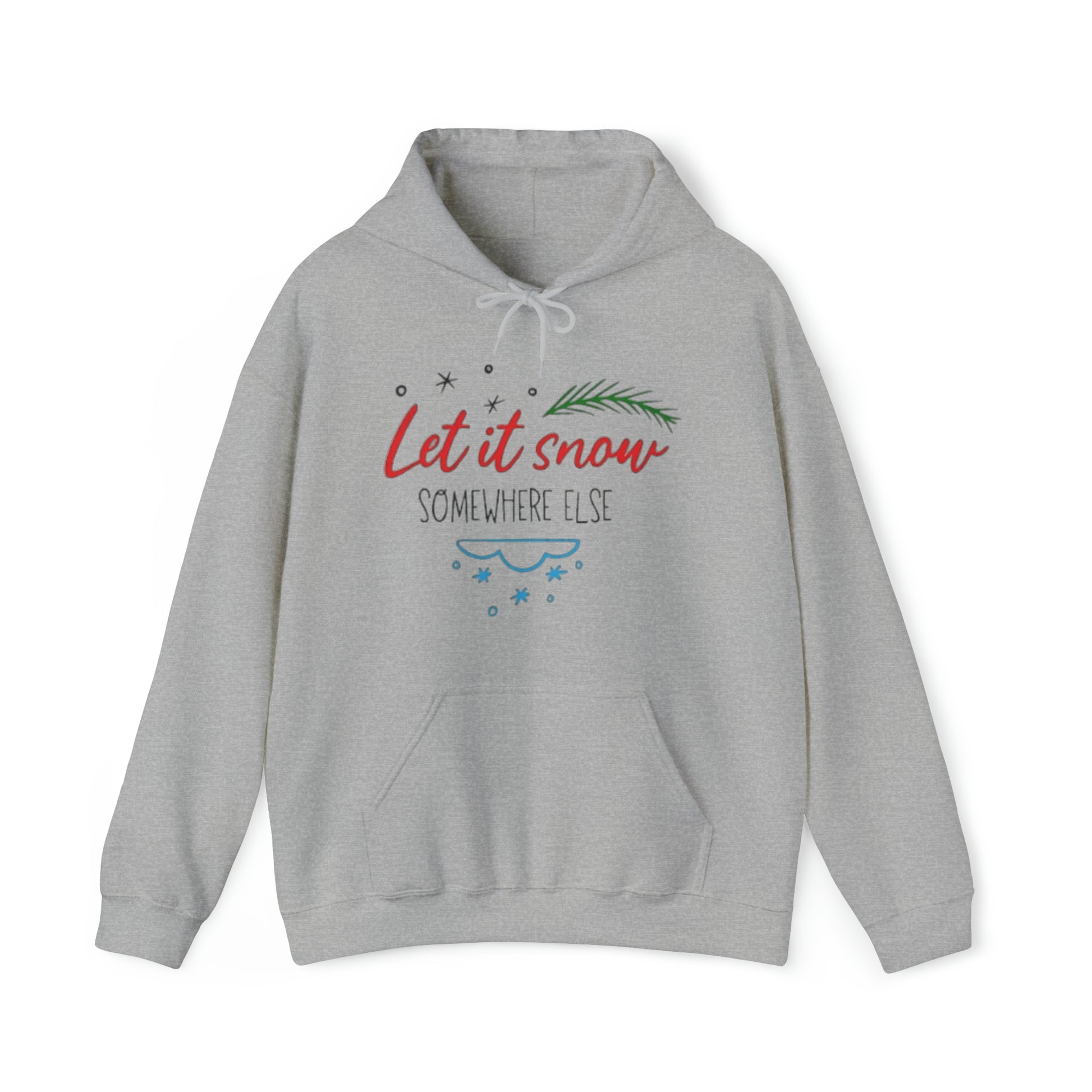 Let It Snow™ Hooded Sweatshirt Printify