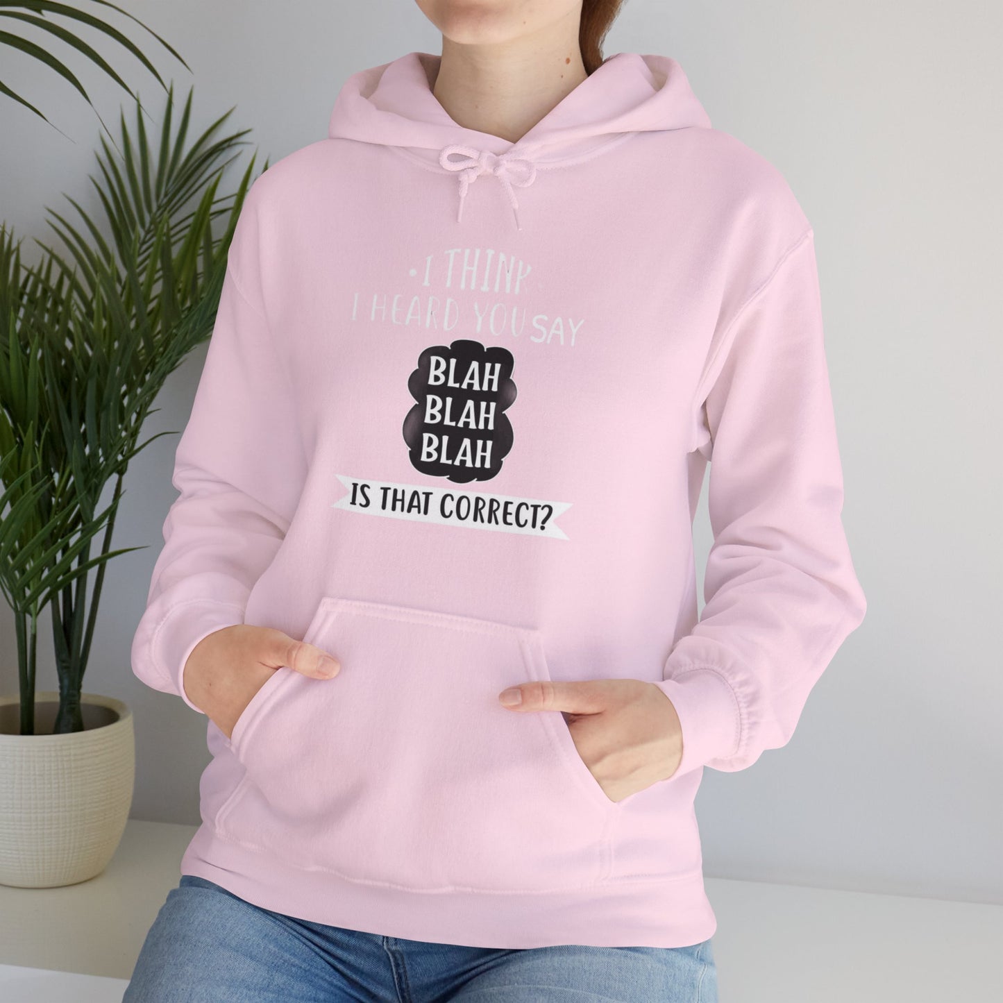 Bla Bla Bla Hoodie Sweatshirt Printify