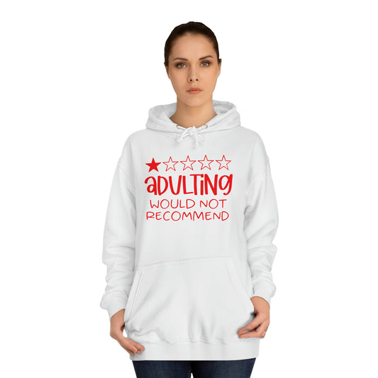 Adulting Hoodie Printify