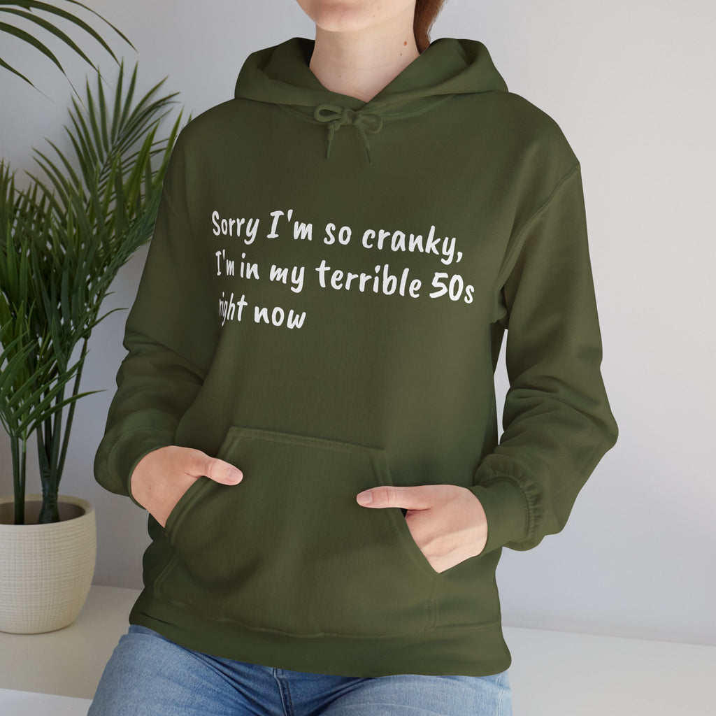 Terrible 50s Hooded Sweatshirt Printify