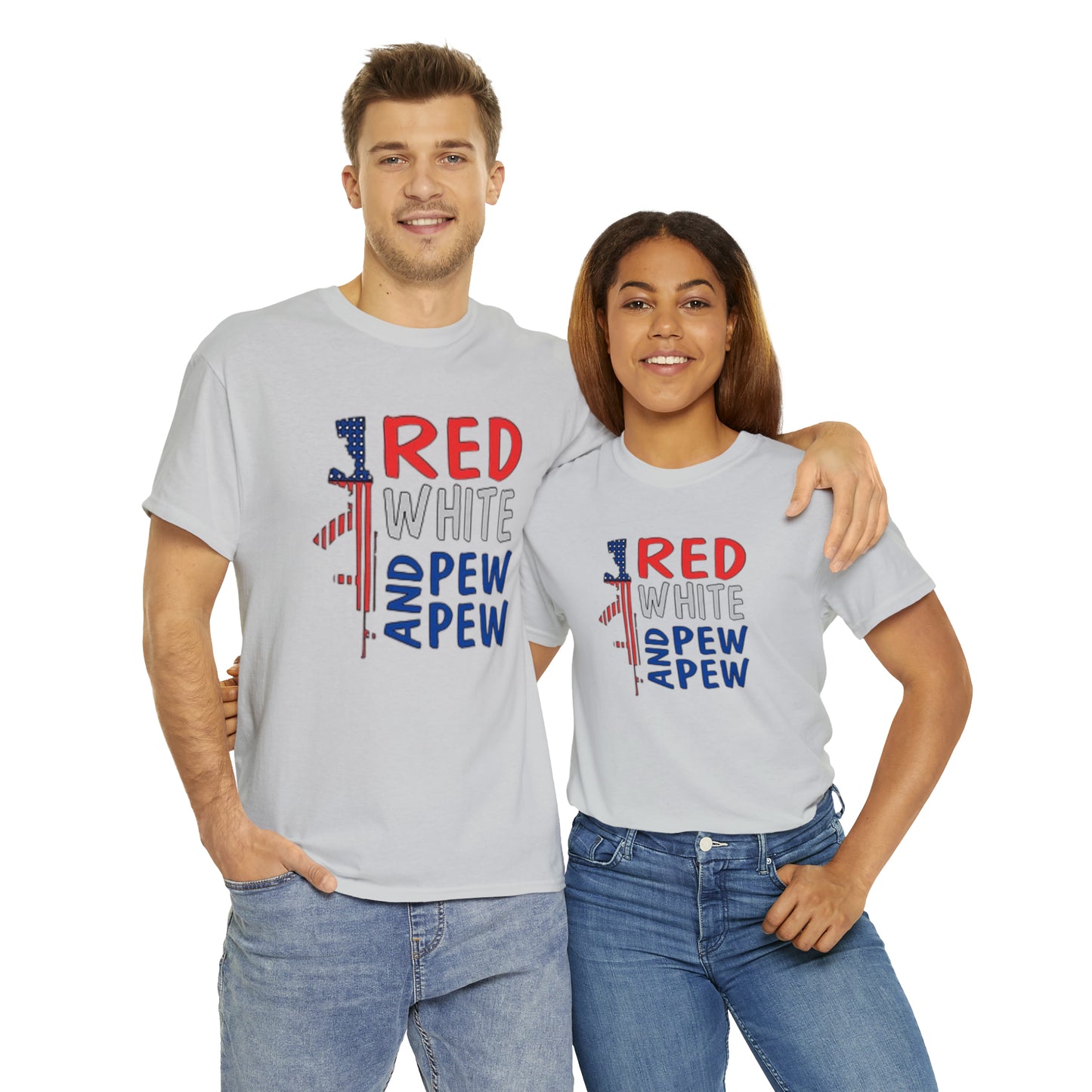 Red, White, and Pew Pew Pew Tee