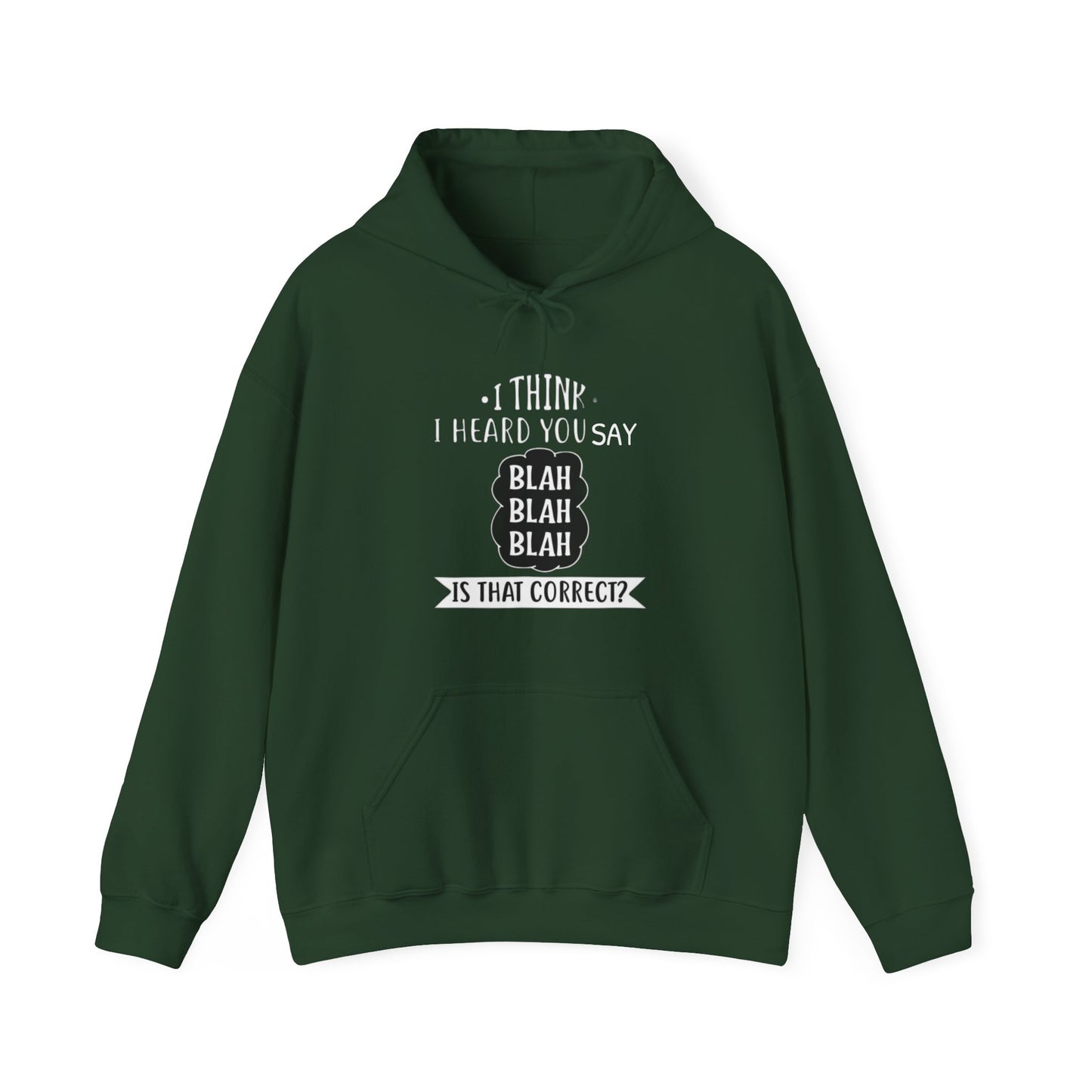 Bla Bla Bla Hoodie Sweatshirt Printify