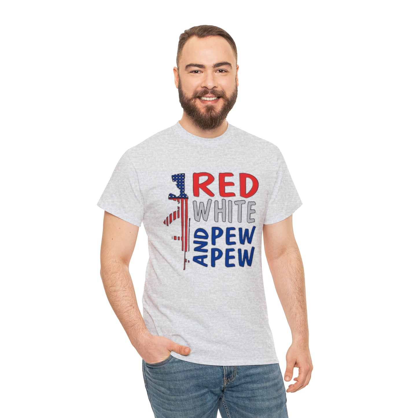 Red, White, and Pew Pew Pew Tee