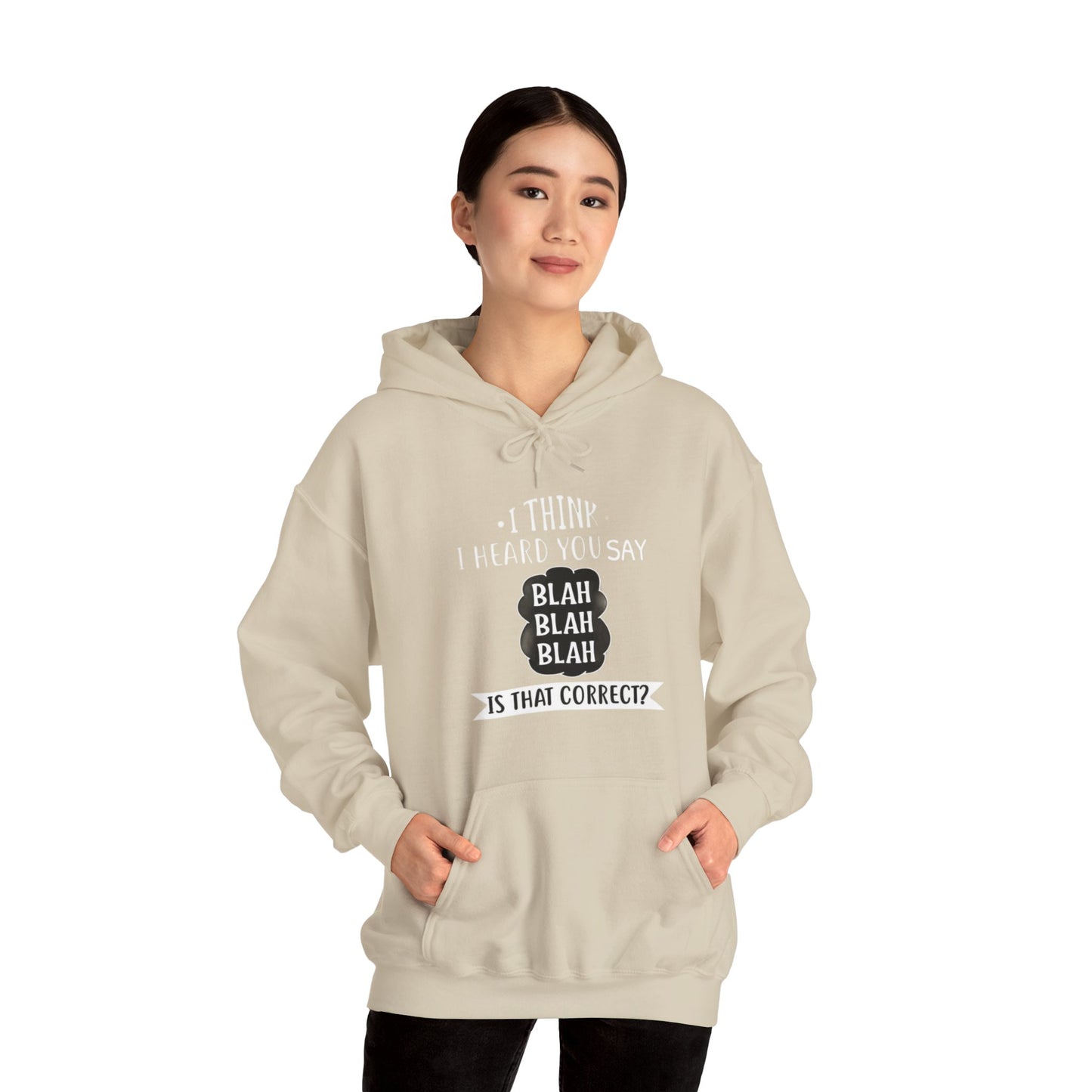 Bla Bla Bla Hoodie Sweatshirt Printify