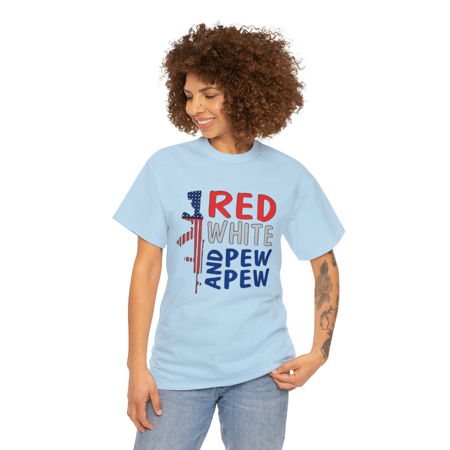 Red, White, and Pew Pew Pew Tee