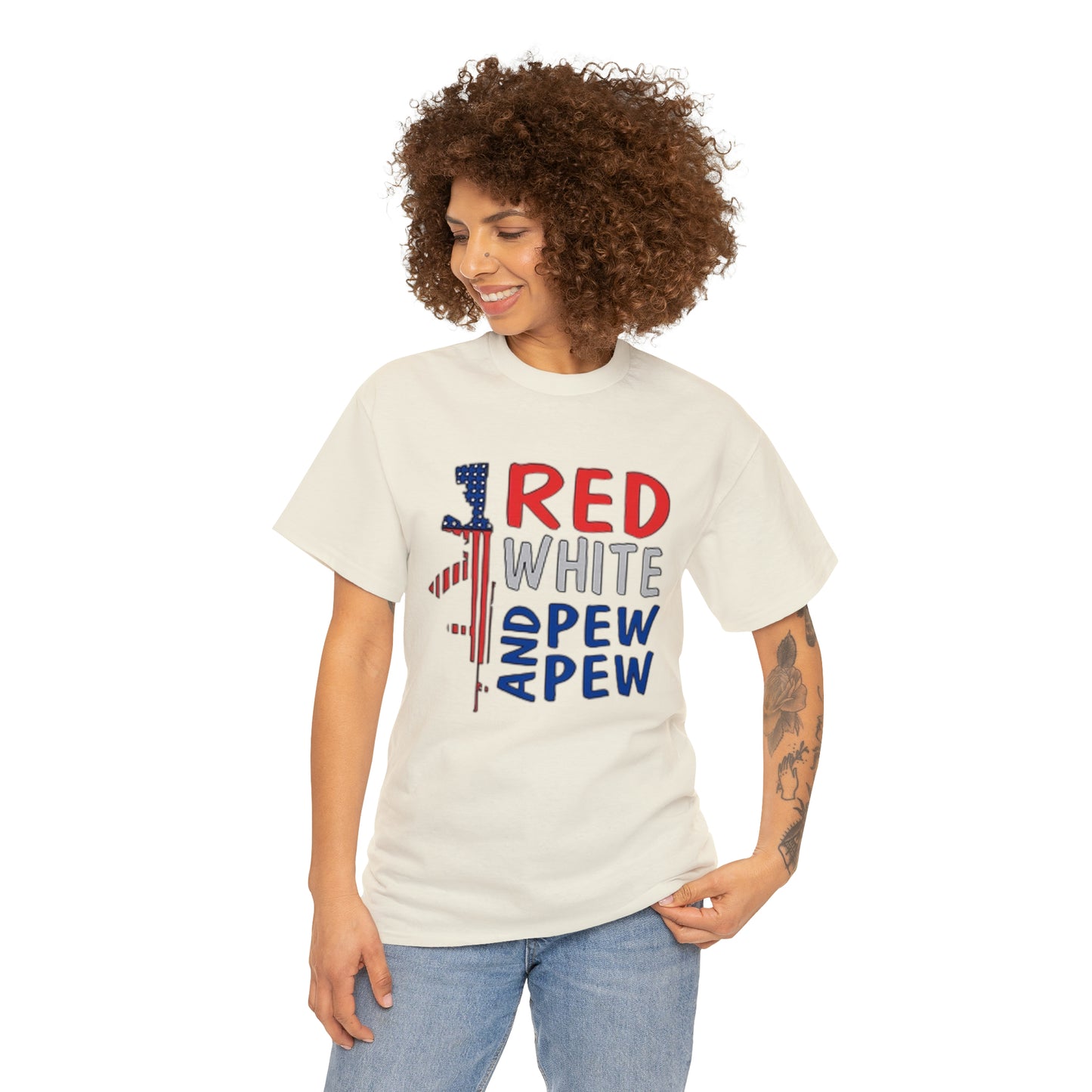 Red, White, and Pew Pew Pew Tee