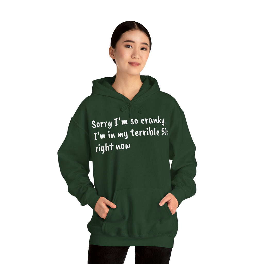 Terrible 50s Hooded Sweatshirt Printify