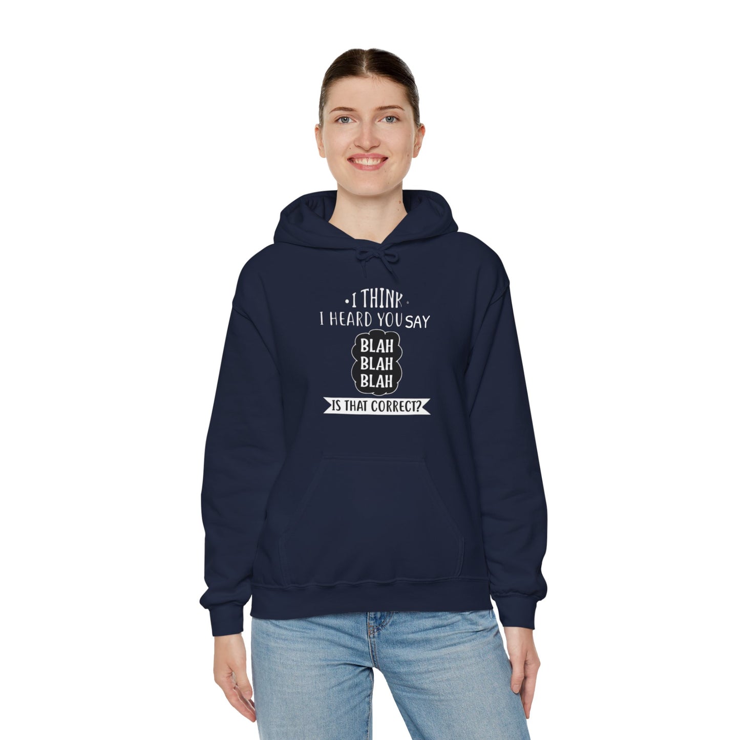 Bla Bla Bla Hoodie Sweatshirt Printify