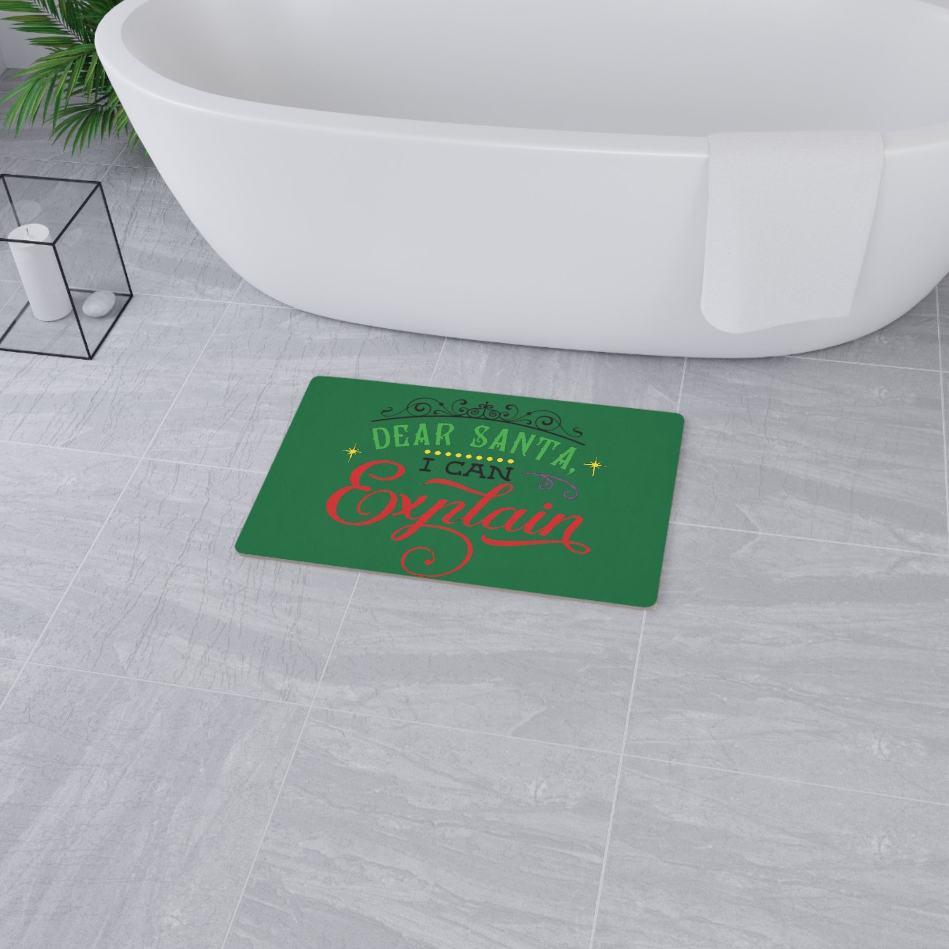 Dear Santa, I Can Explain Floor Mat Printify