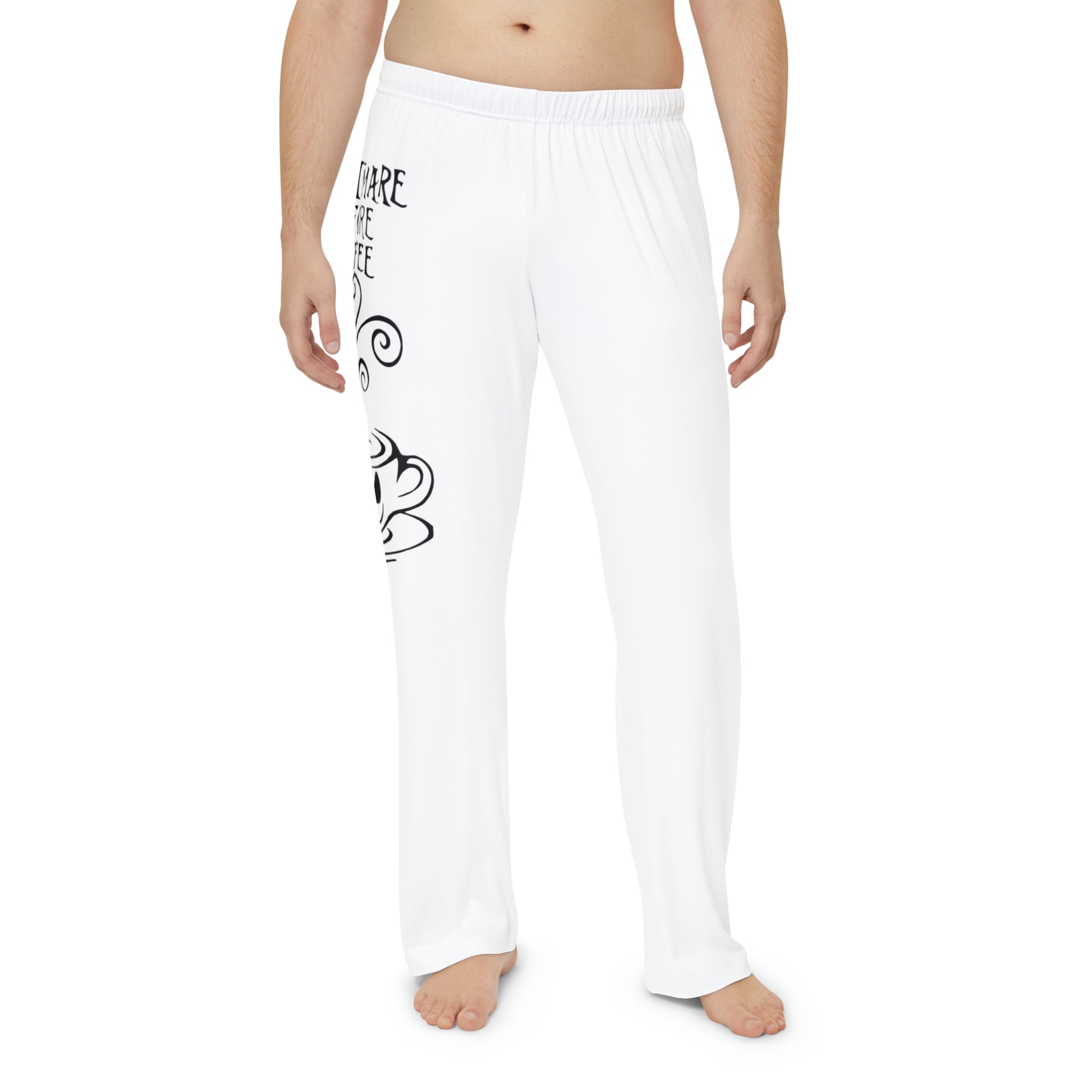 before coffee Pajama Pants (AOP) Printify