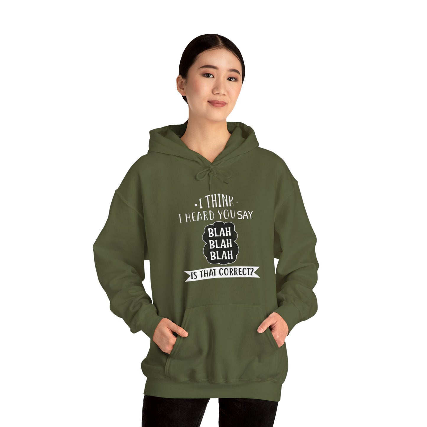 Bla Bla Bla Hoodie Sweatshirt Printify