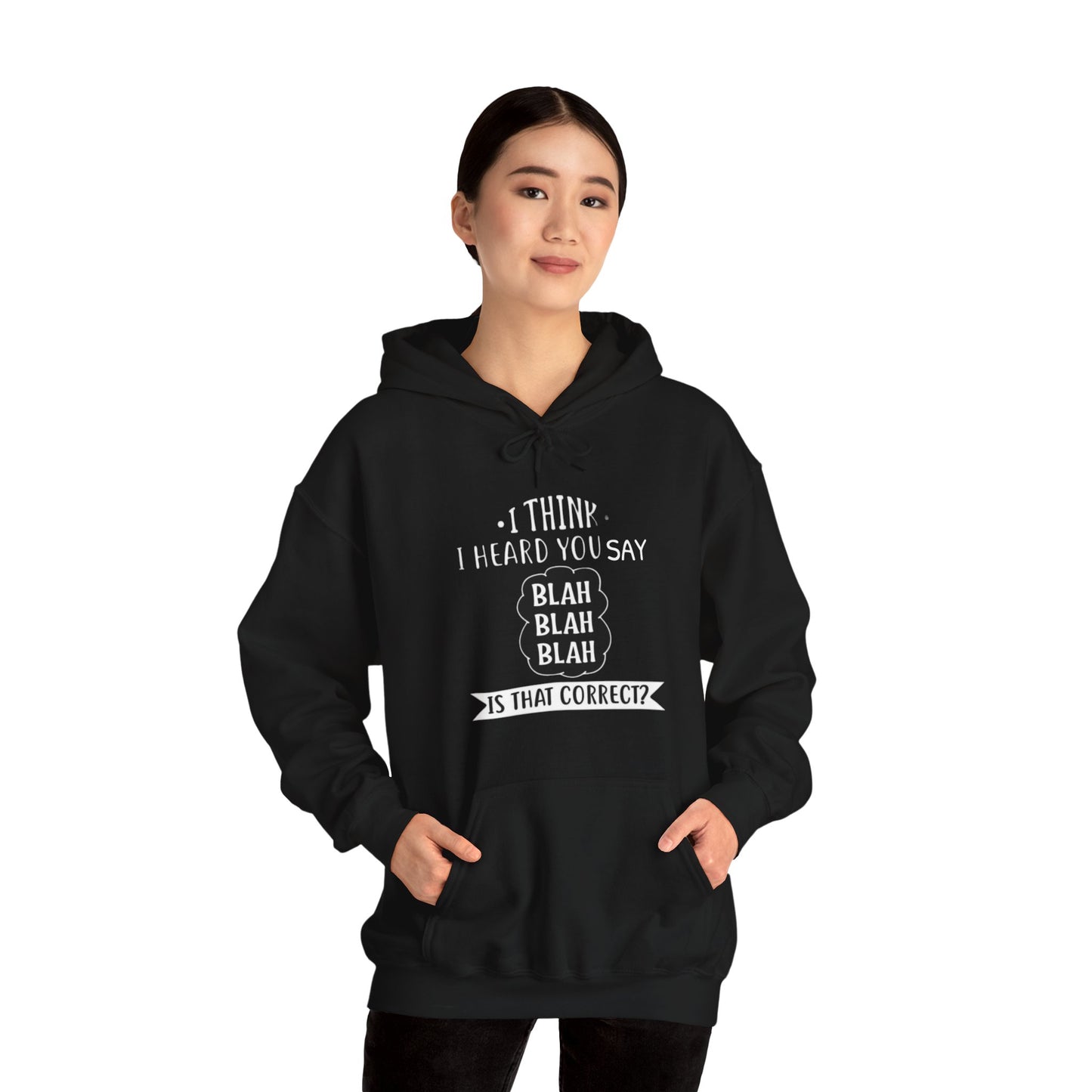 Bla Bla Bla Hoodie Sweatshirt Printify