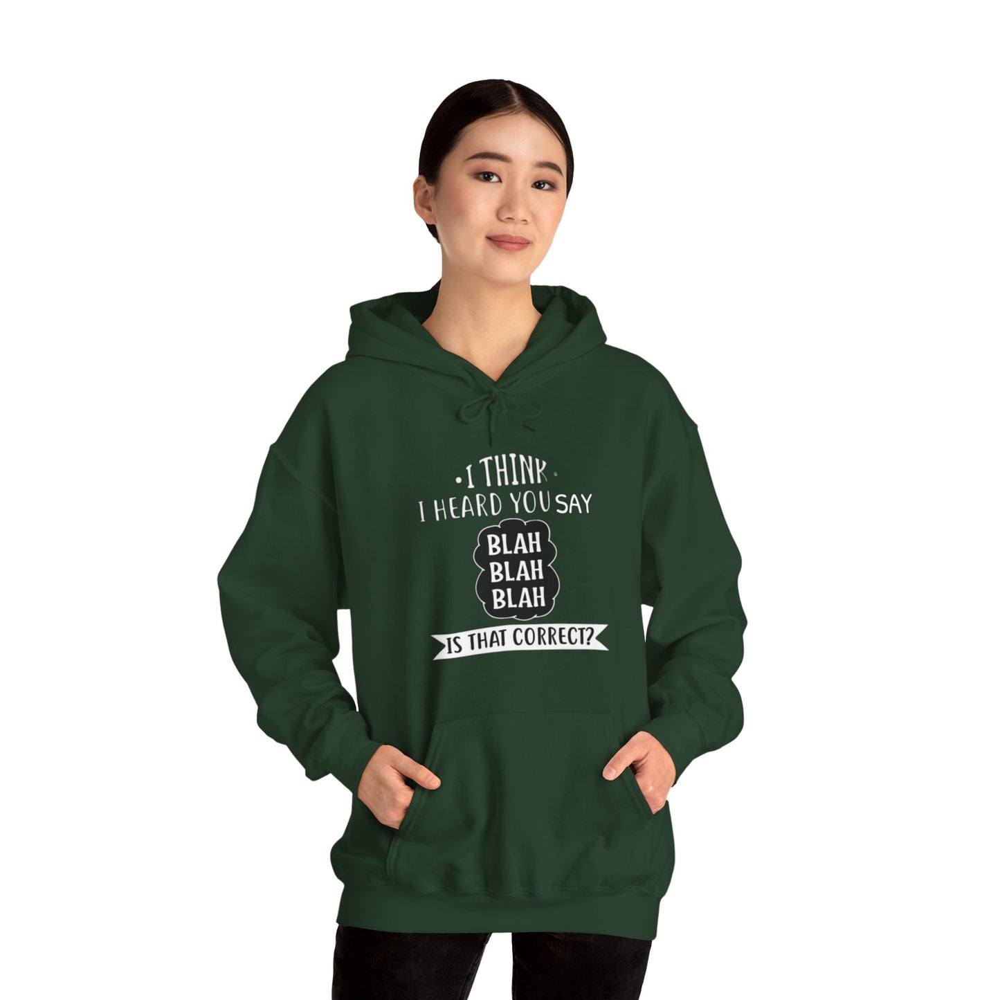 Bla Bla Bla Hoodie Sweatshirt Printify