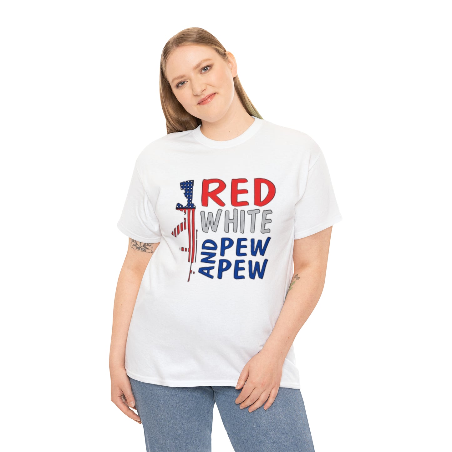 Red, White, and Pew Pew Pew Tee